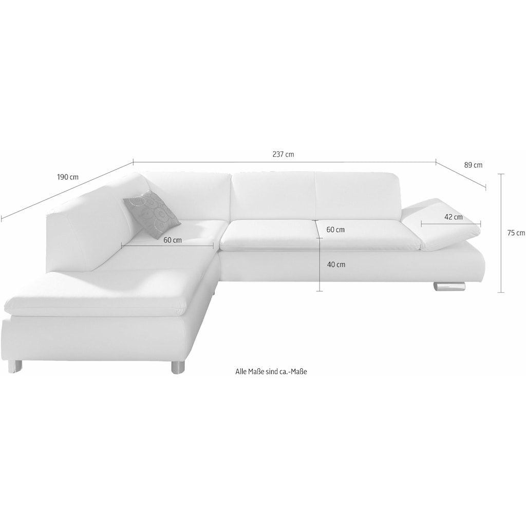 Max Winzer® Ecksofa »Toulouse«