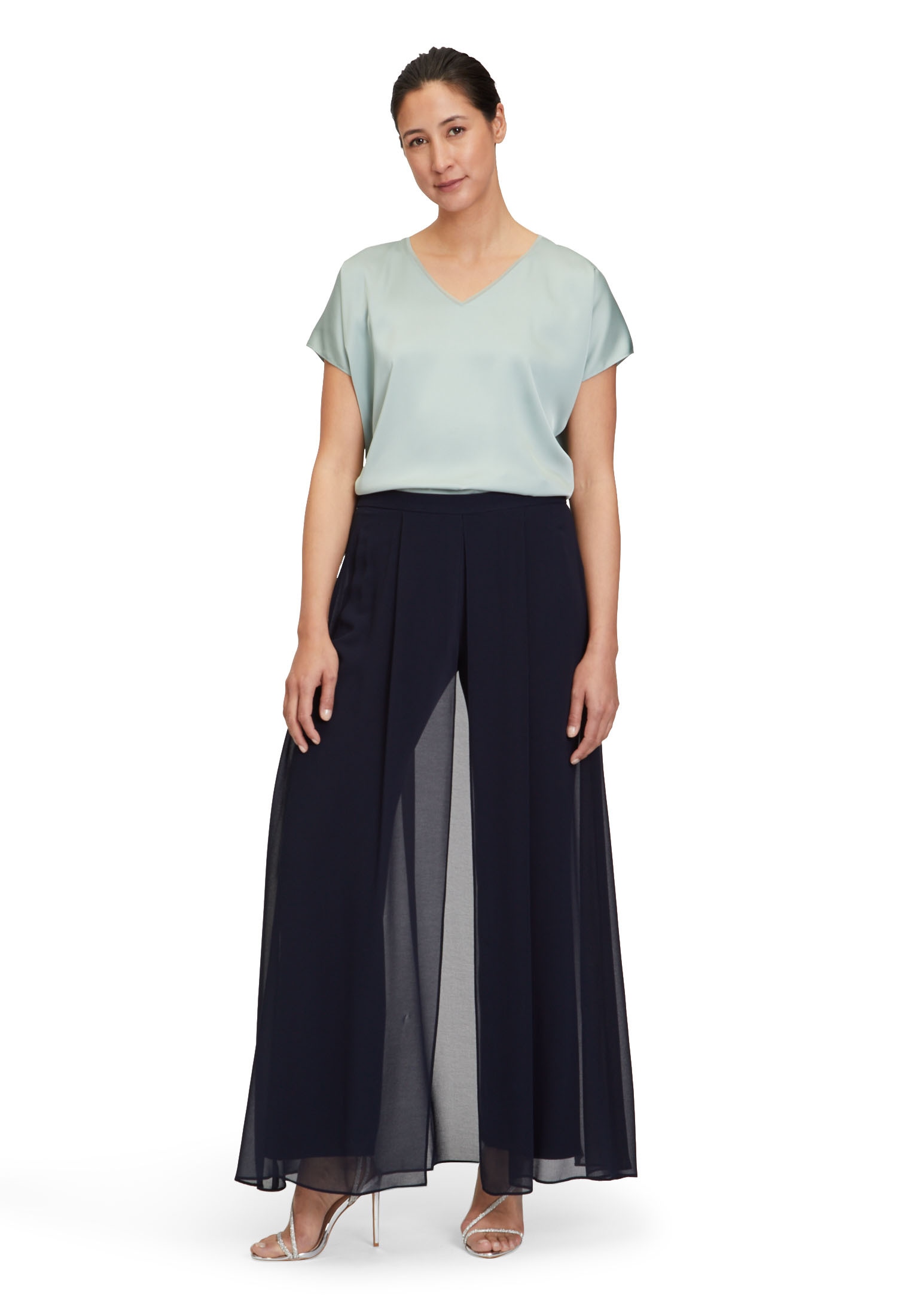 Vera Mont 2-in-1-Hose »Vera Mont Hosenrock mit weitem Bein«, Materialmix