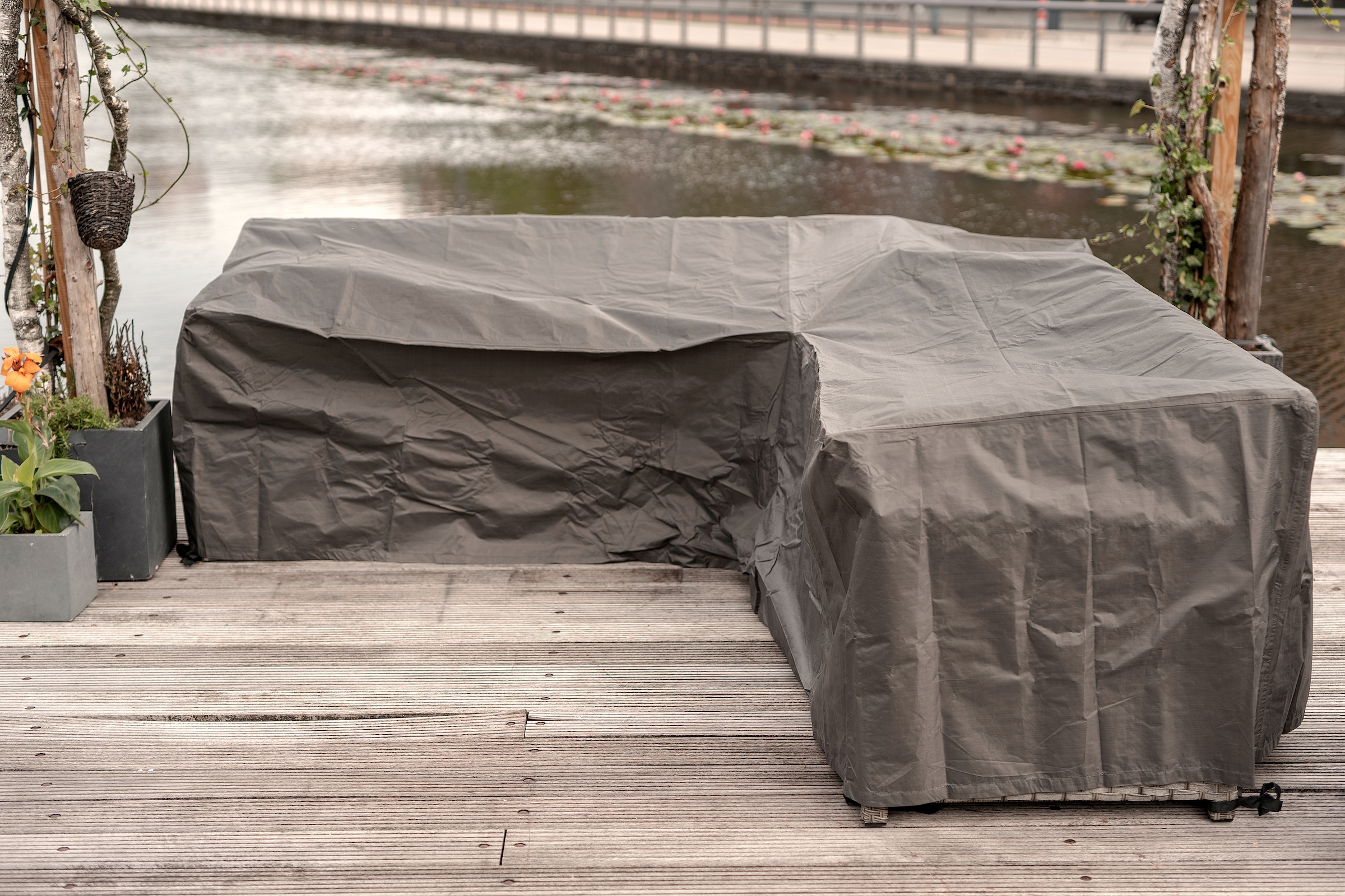 winza outdoor covers Gartenmöbel-Schutzhülle, geeignet für Loungeset in L Form, bis 215 cm