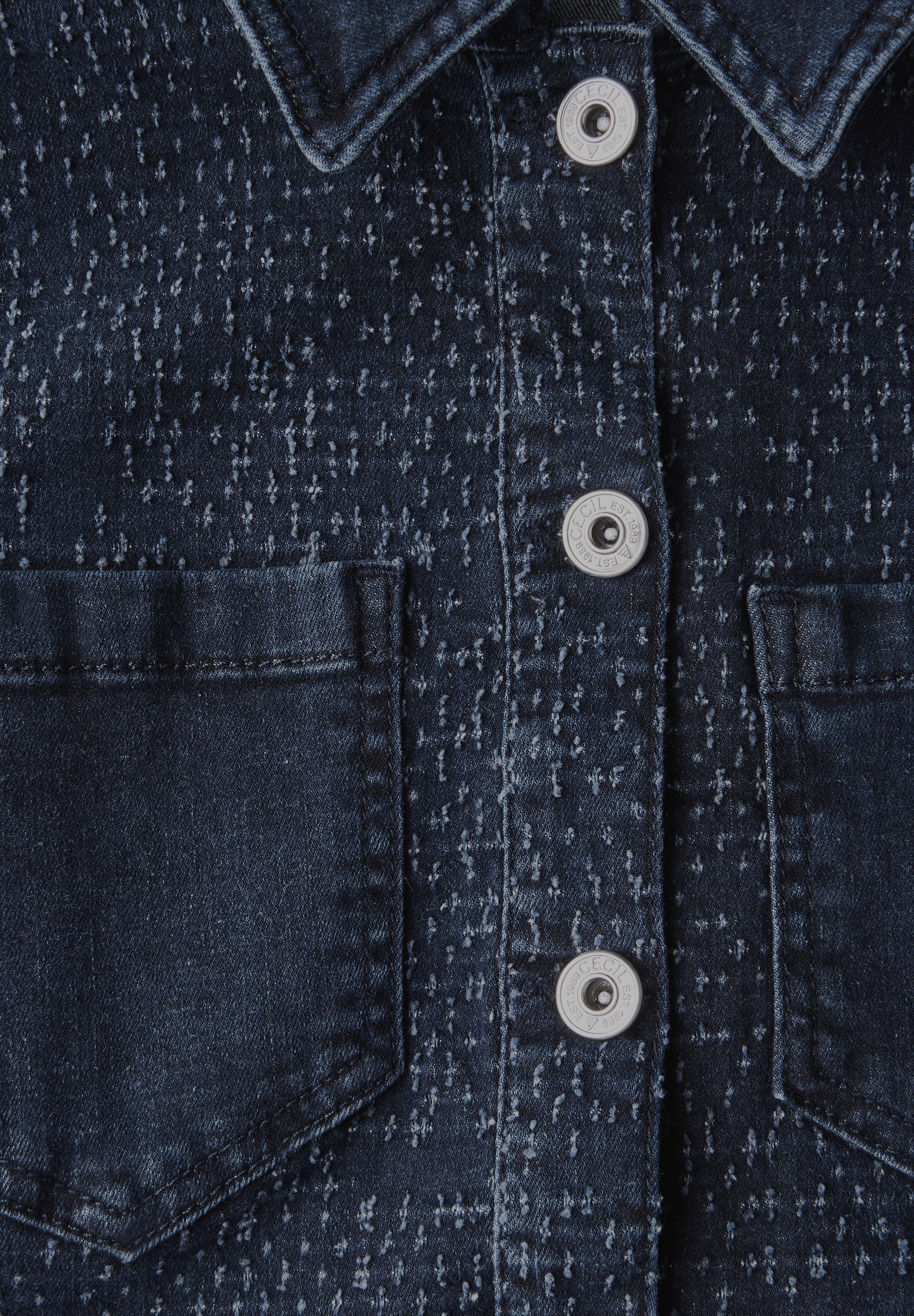 Cecil Jeansjacke, ohne Kapuze, mit Brusttaschen