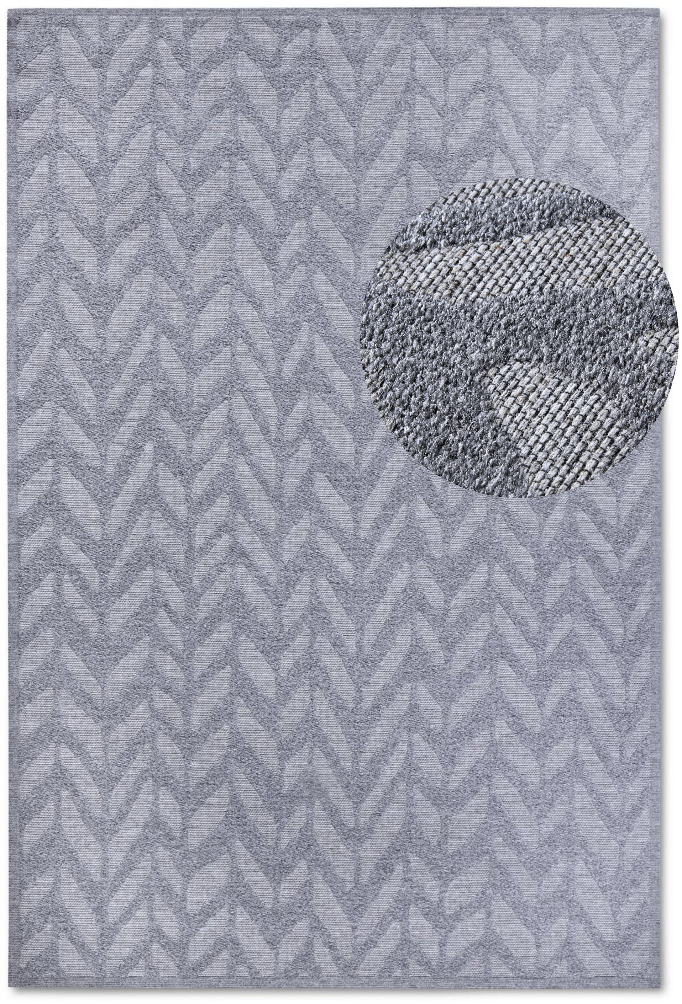 Villeroy & Boch Outdoorteppich »Georgette«, rechteckig, 4 mm Höhe, In-& Outdoor, Flachgewebe, wetterfest, Terrasse, Balkon, modern, Trend