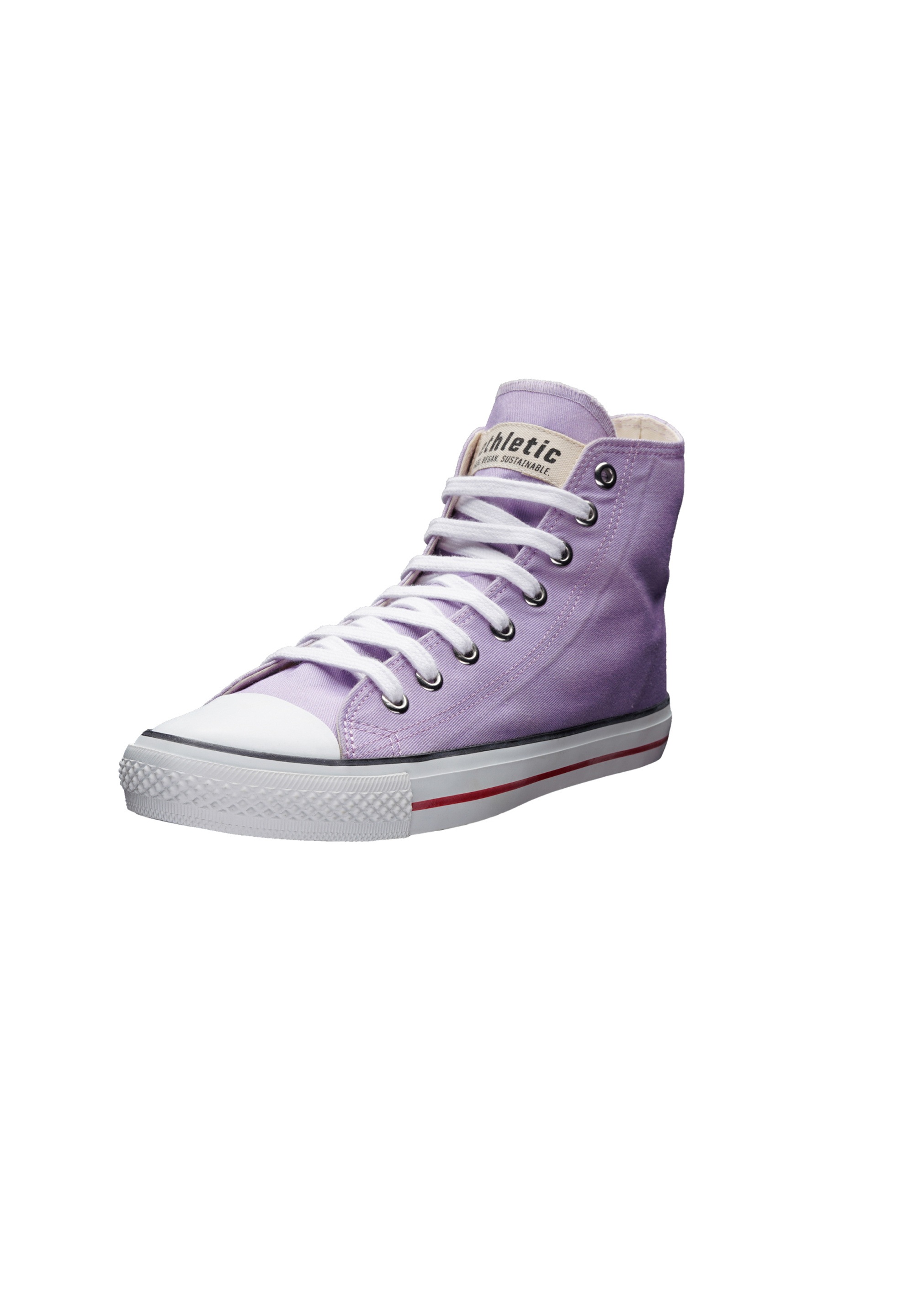 ETHLETIC Damen Sneaker "White Cap Hi Cut", Gr. 39, lila, Obermaterial: 100% Baumwolle; Futter: 100% Baumwolle; Decksohle: 100% Baumwolle; Sohle: 100%