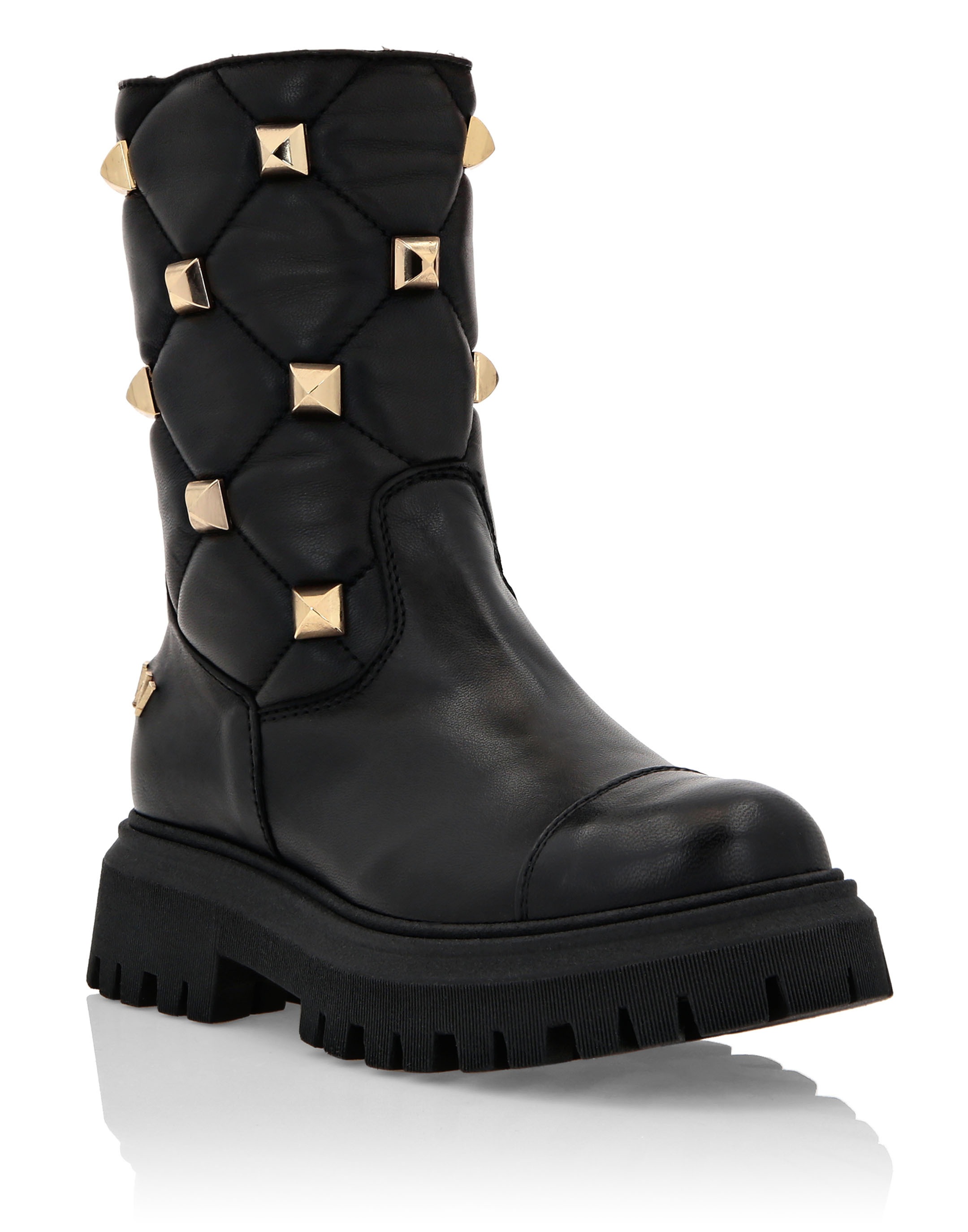 PHILIPP PLEIN Schnürstiefelette "Mit Nietenverzierungen"
