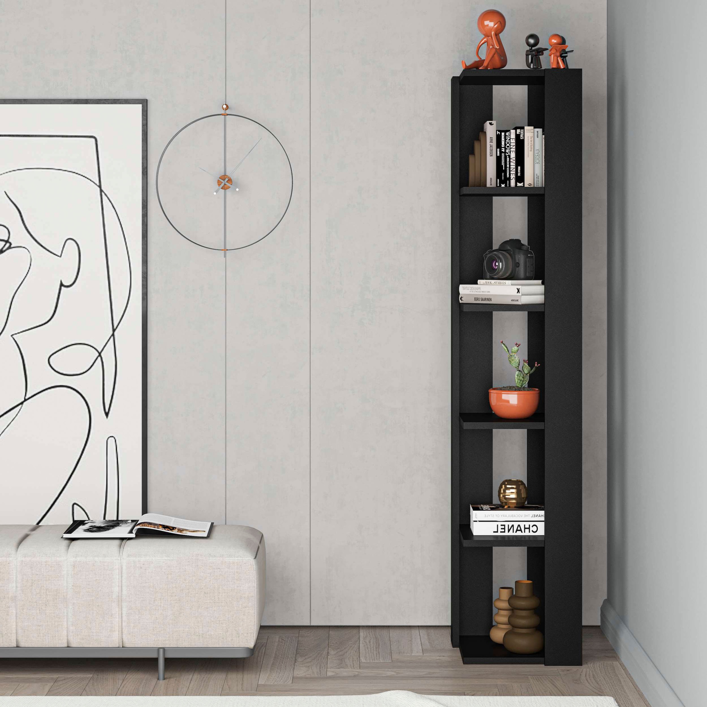 Decortie Eckregal »Nati Eckregal«, (Packung), Leichte Montage, Lagerung, Platzsparend
