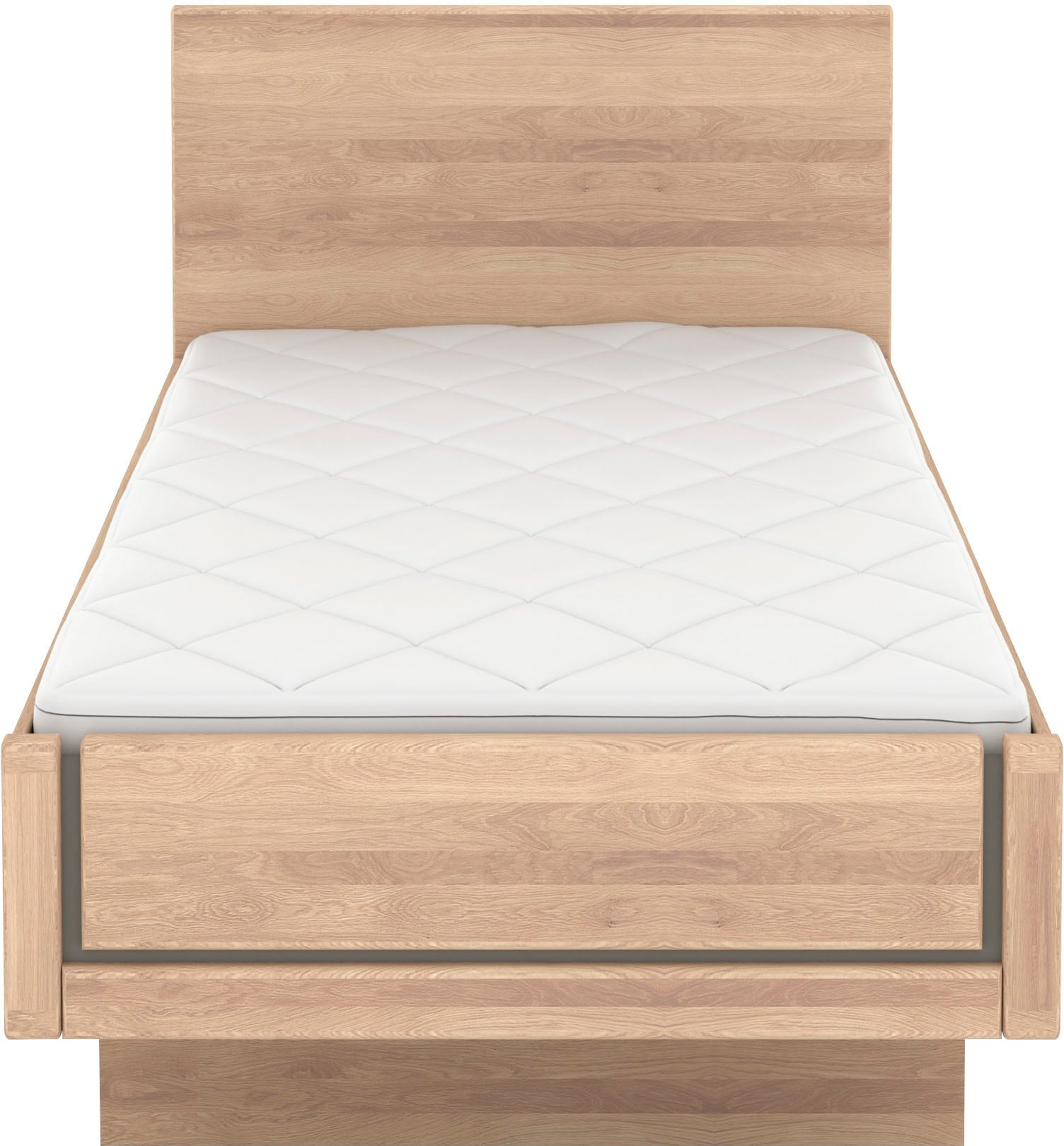 Musterring Holzbett »Sorrent, Bettgestell, Bettrahmen, teilmassiv Eiche« MADE IN GERMANY,  Eiche teilmassiv, Liegehöhenverstellung, in schwebender Optik