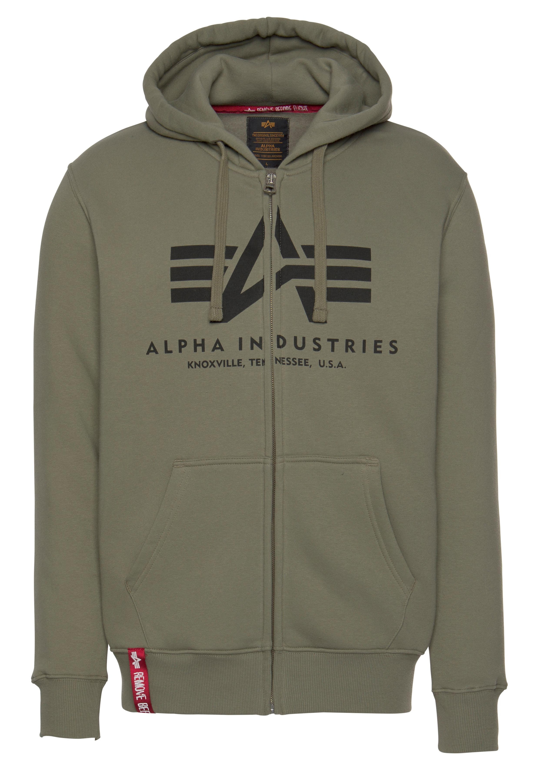 Alpha Industries Kapuzensweatjacke »BASIC ZIP HOODY«