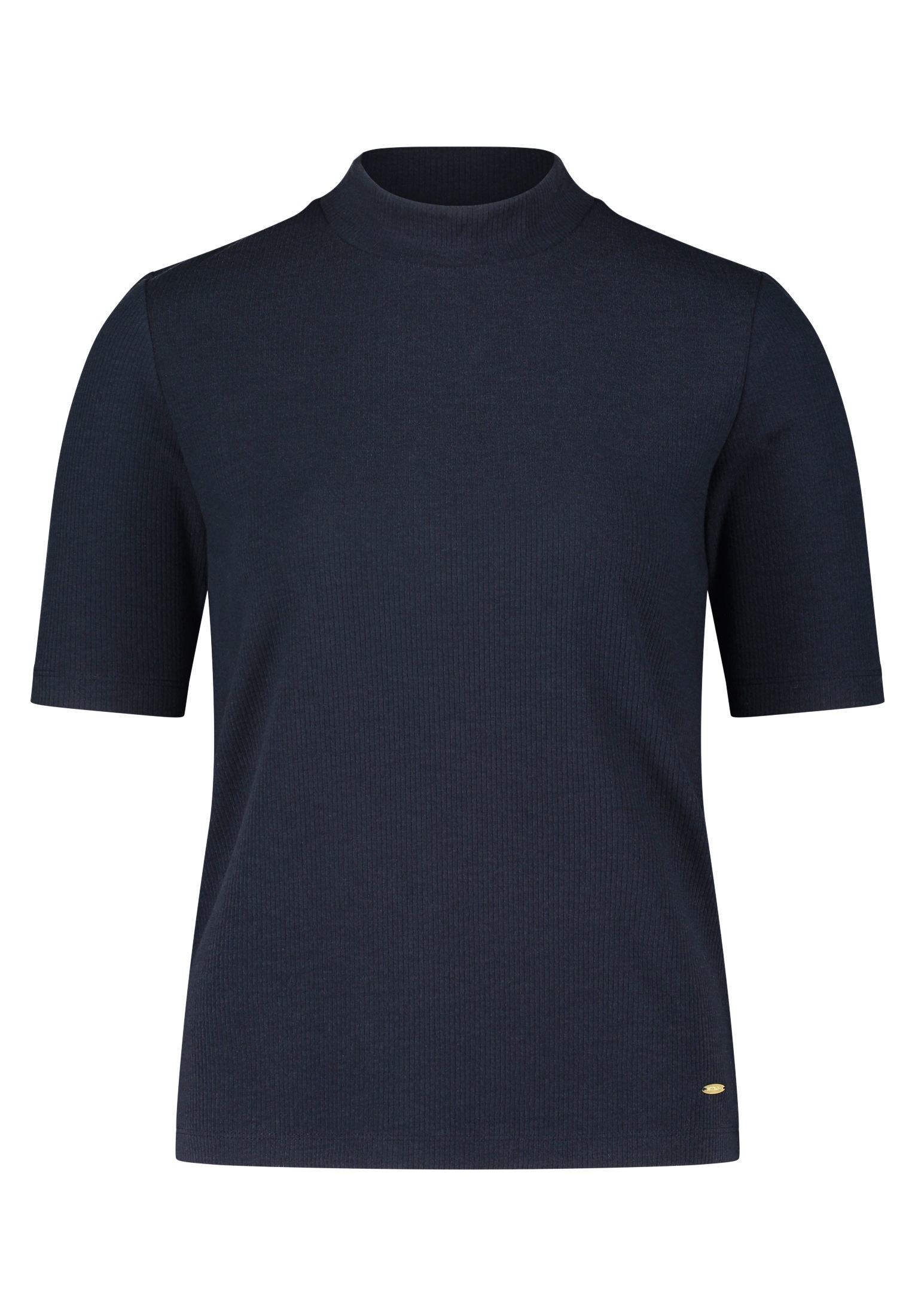 Betty&Co Kurzarmshirt "Damen Strukturshirt mit Stehkragen", 1 Stk. Form günstig online kaufen