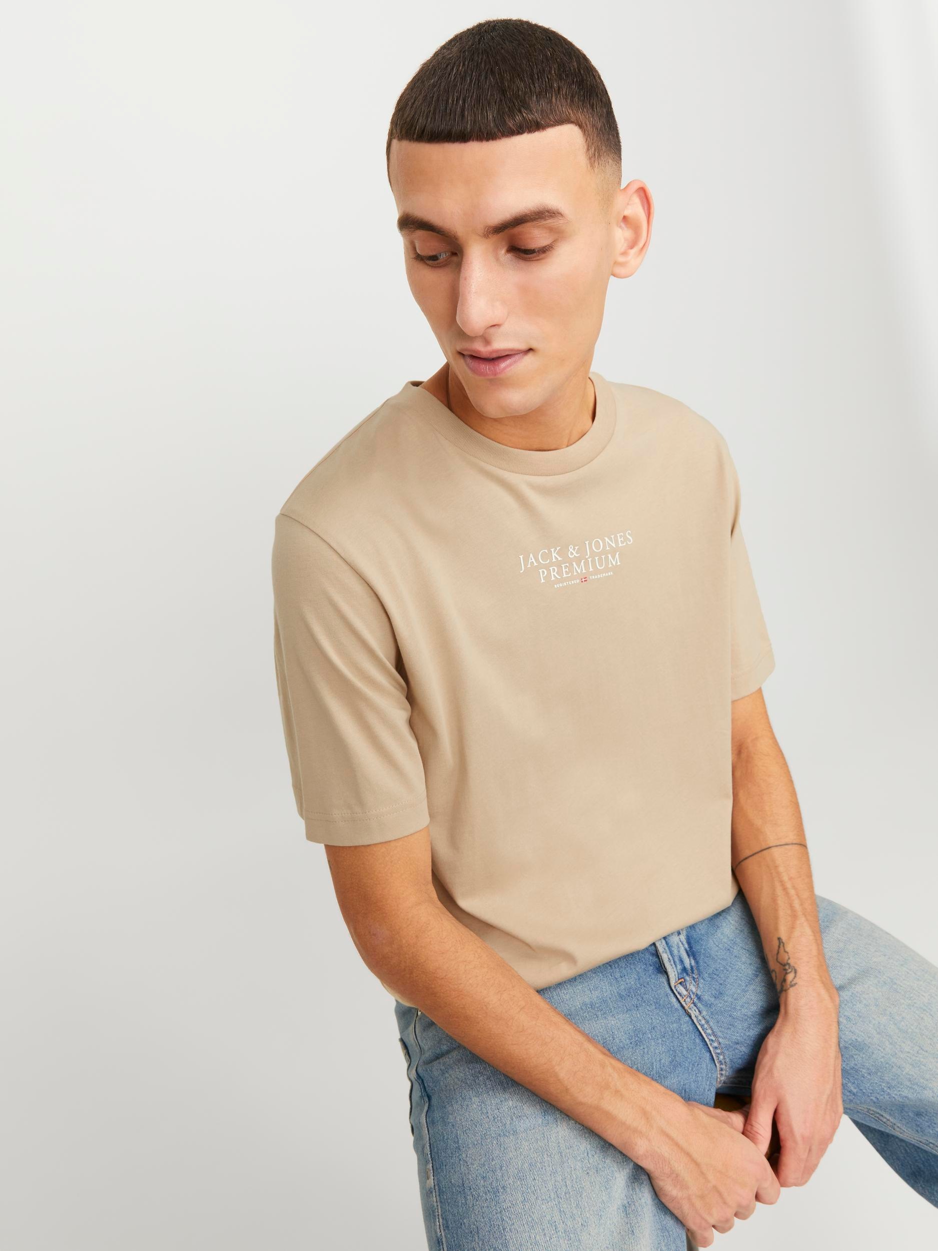 Jack & Jones Rundhalsshirt "JPRBLUARCHIE TEE CREW NECK" günstig online kaufen