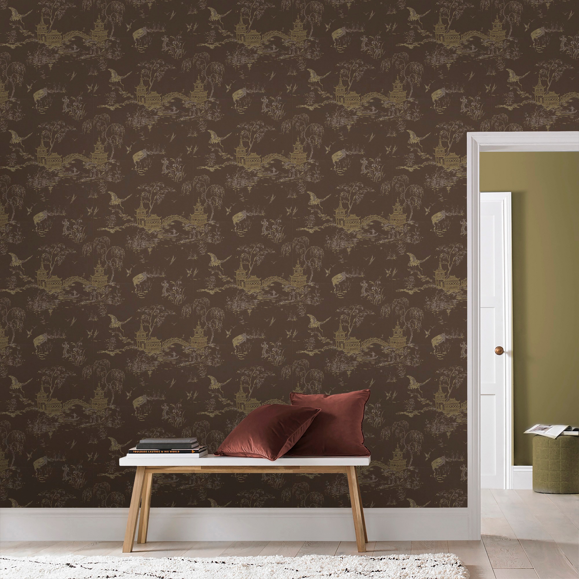 Superfresco Easy Vliestapete »Gaia«, gemustert, FSC® zertifiziert, mit lebhaftem Druck, 10 Meter Länge