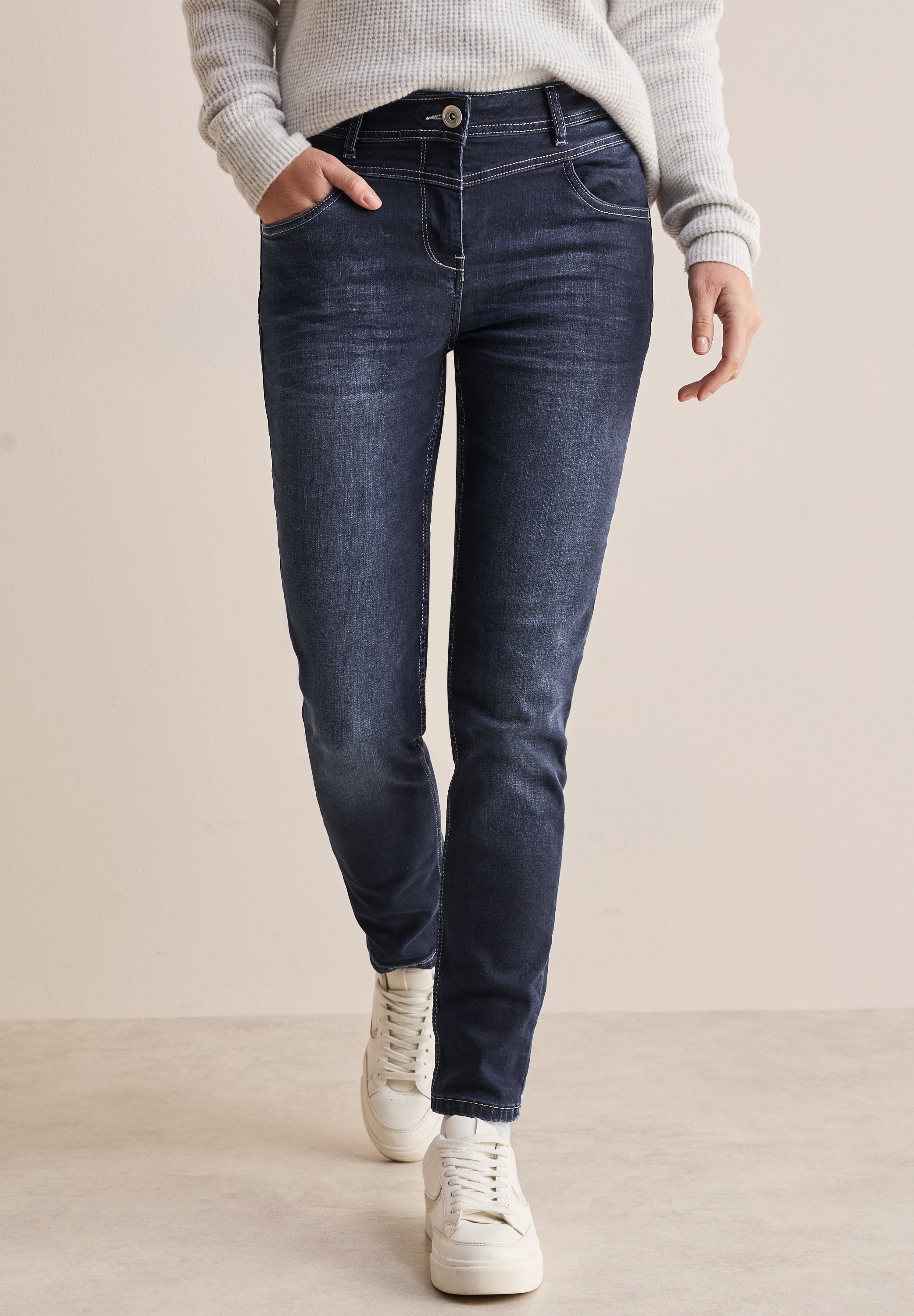 Cecil Gerade Jeans, 4-Pocket Style