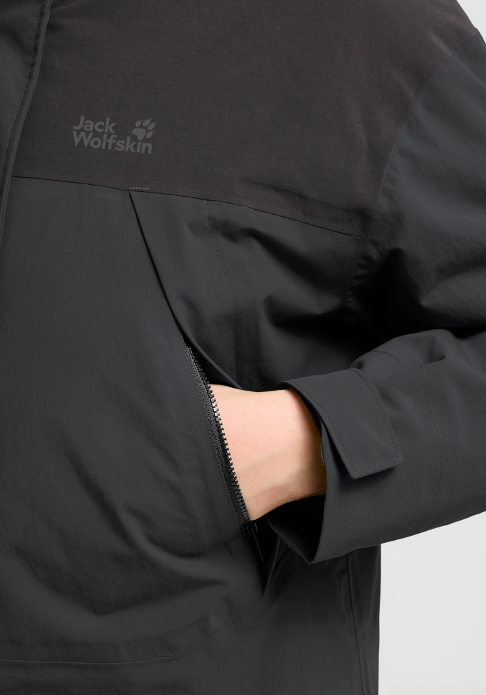 Jack Wolfskin Winterjacke »ICE FLARE JKT W« mit Kapuze mit Kapuze, atmungsaktiv, wasserdicht, winddicht, gefüttert