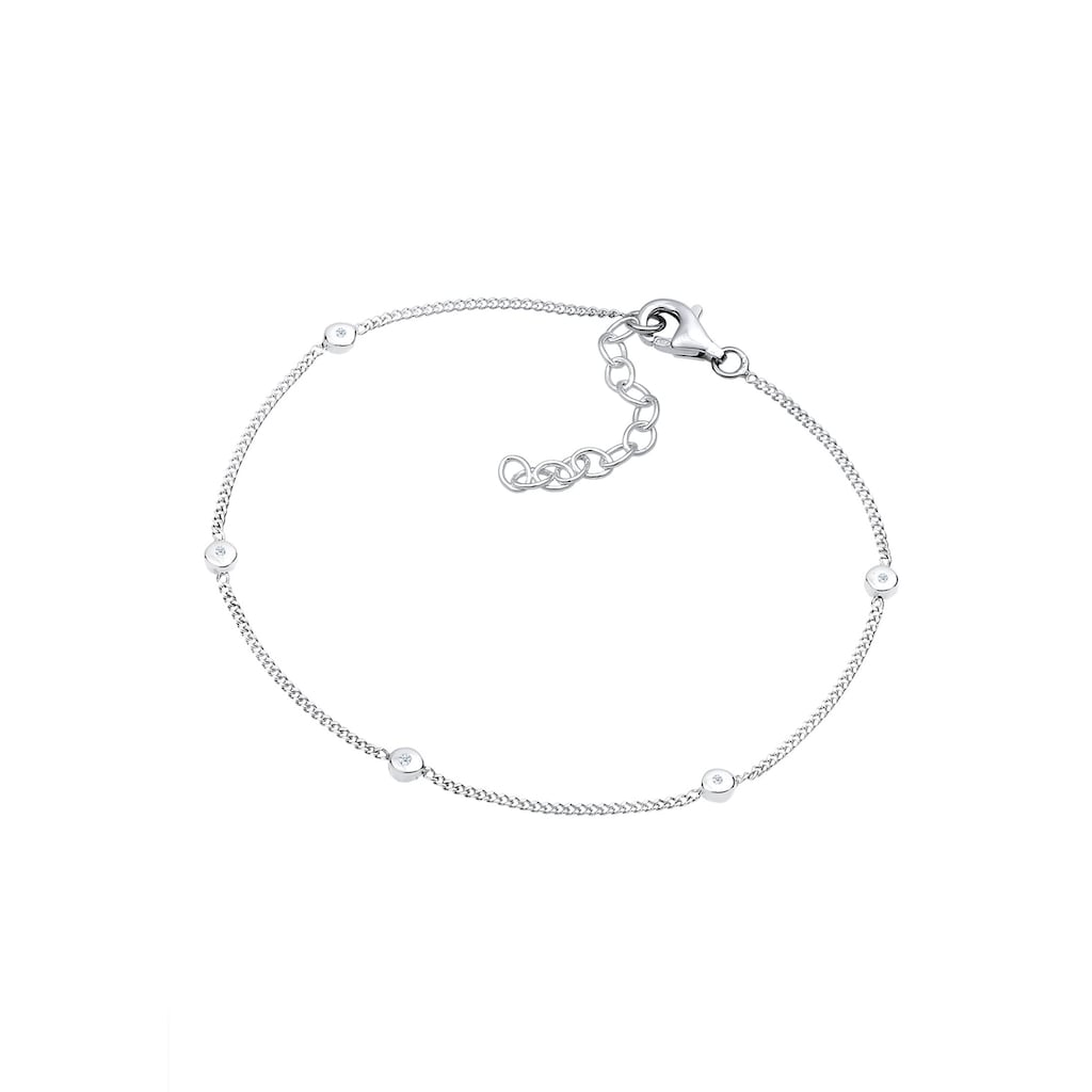 Elli DIAMONDS Armband »Elegant Klassisch Diamant (0.025 ct.) 925 Silber«
