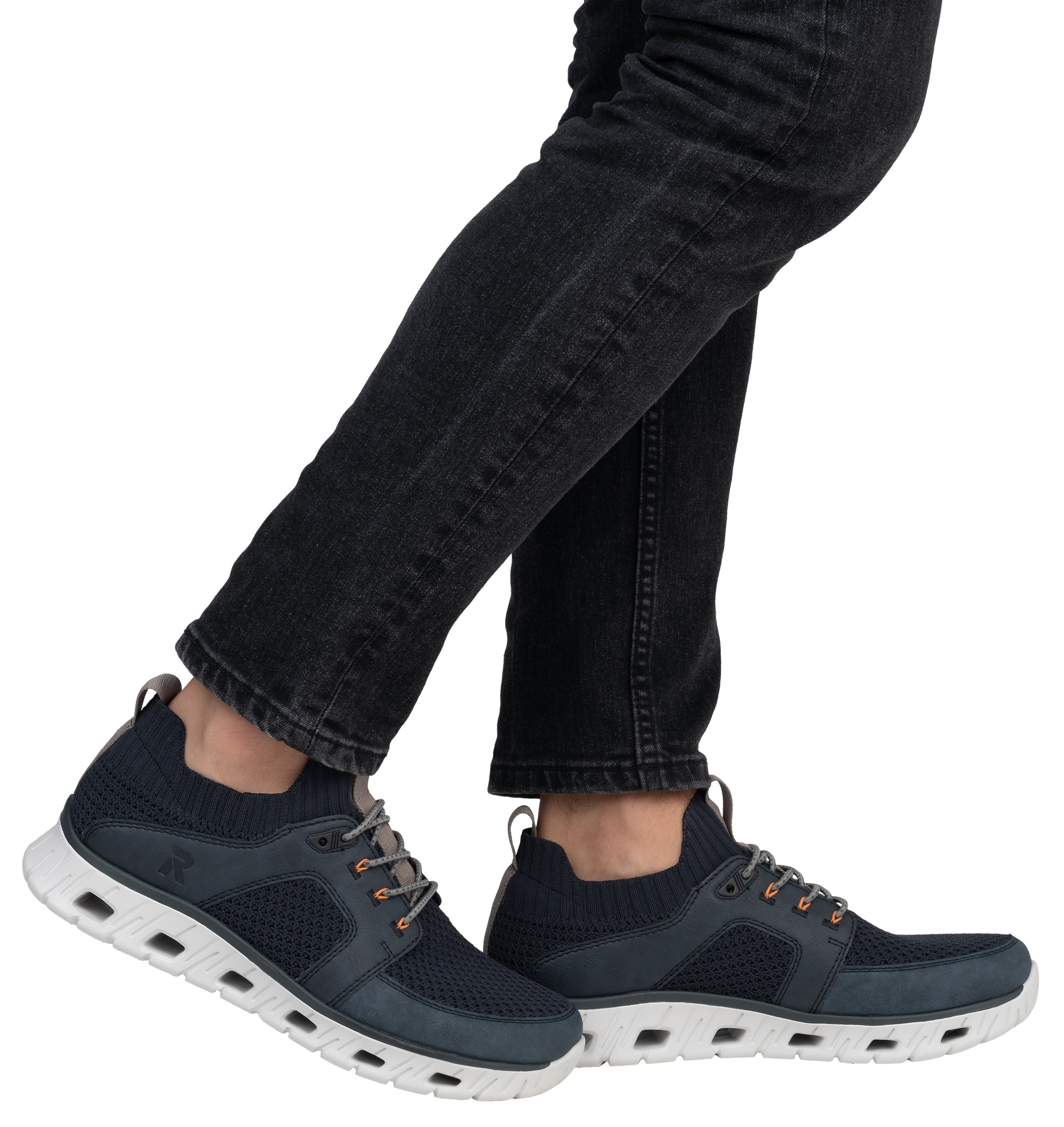 Thumbnail - RIEKER Sport Slip-On Sneaker, Halbschuh, Freizeitschuh, Slipper mit modischer Laufsohle