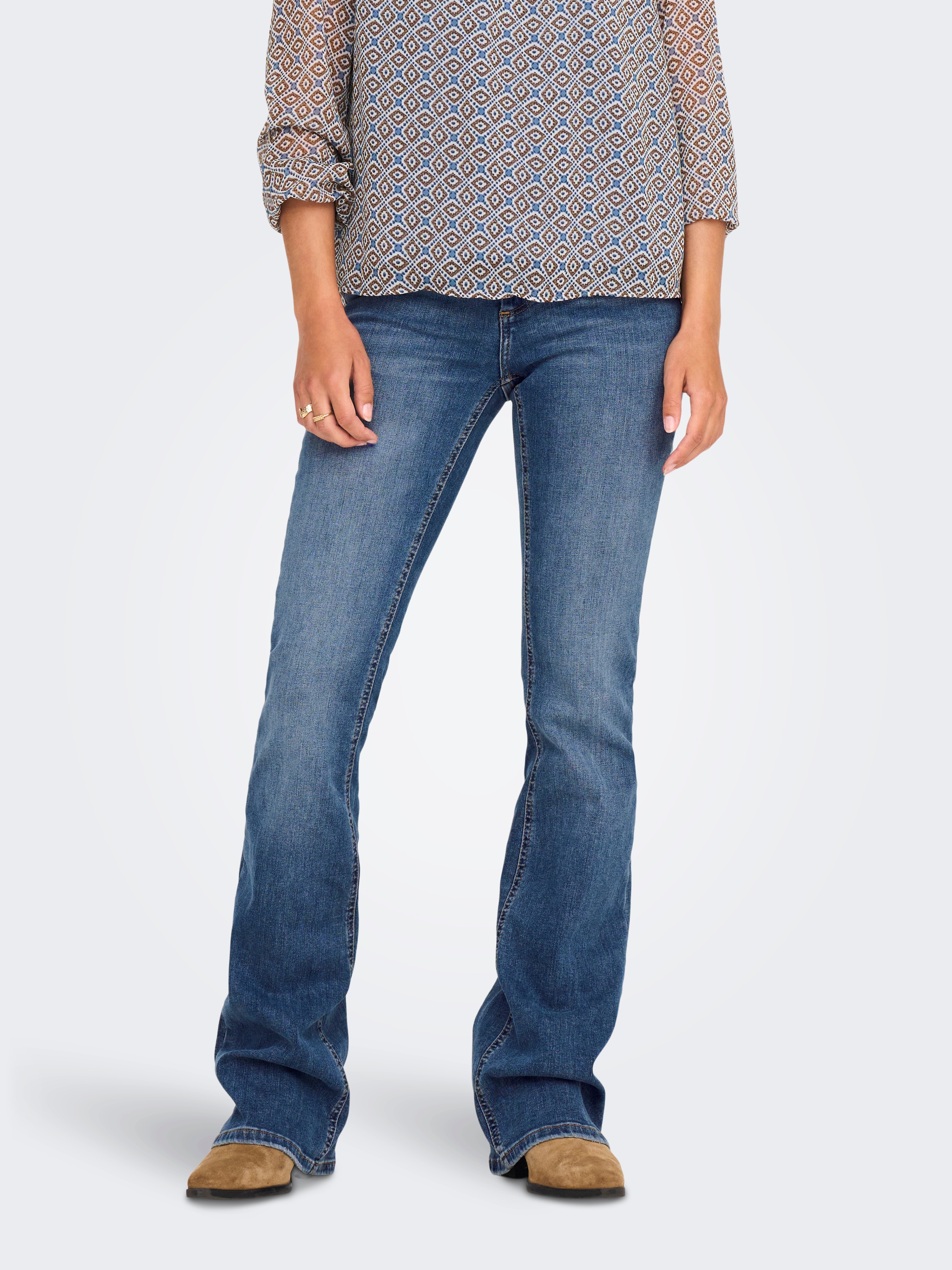 ONLY Bootcut-Jeans "ONLBLUSH MID FLARED DNM TAI305 NOOS"