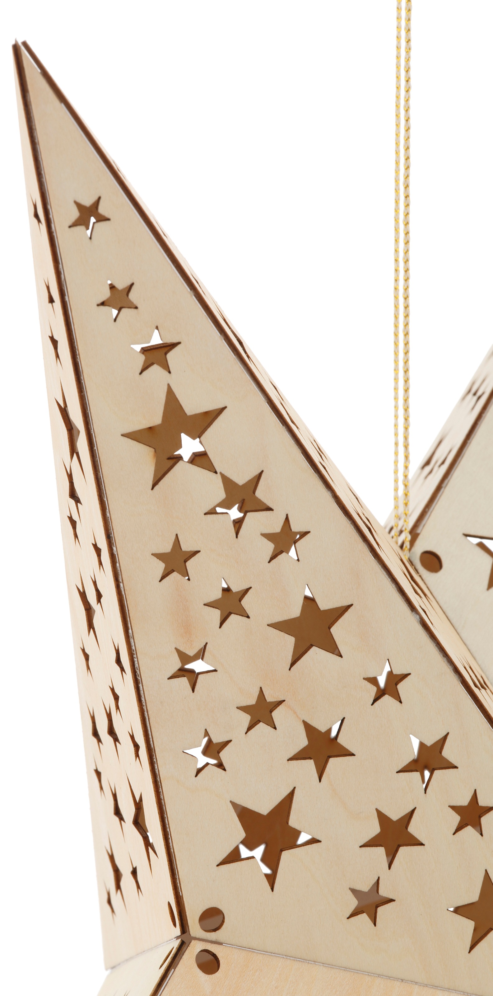 IC Winterworld LED Stern »Weihnachtsstern«, 10 flammig, aus Holz, mit Lichterkette, Weihnachtsdeko