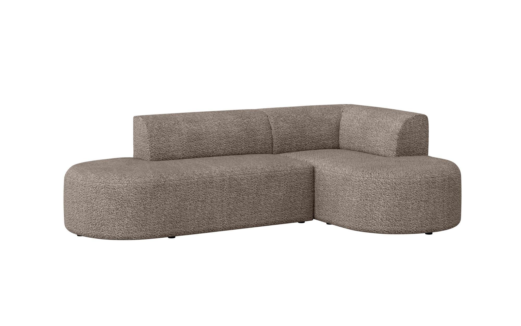 andas Ecksofa »Ecksofa Tvinne mit Ottomane links oder rechts bestellbar«, L-Form, mit Wellenunterfederung, BxTxH 260x170x73 cm