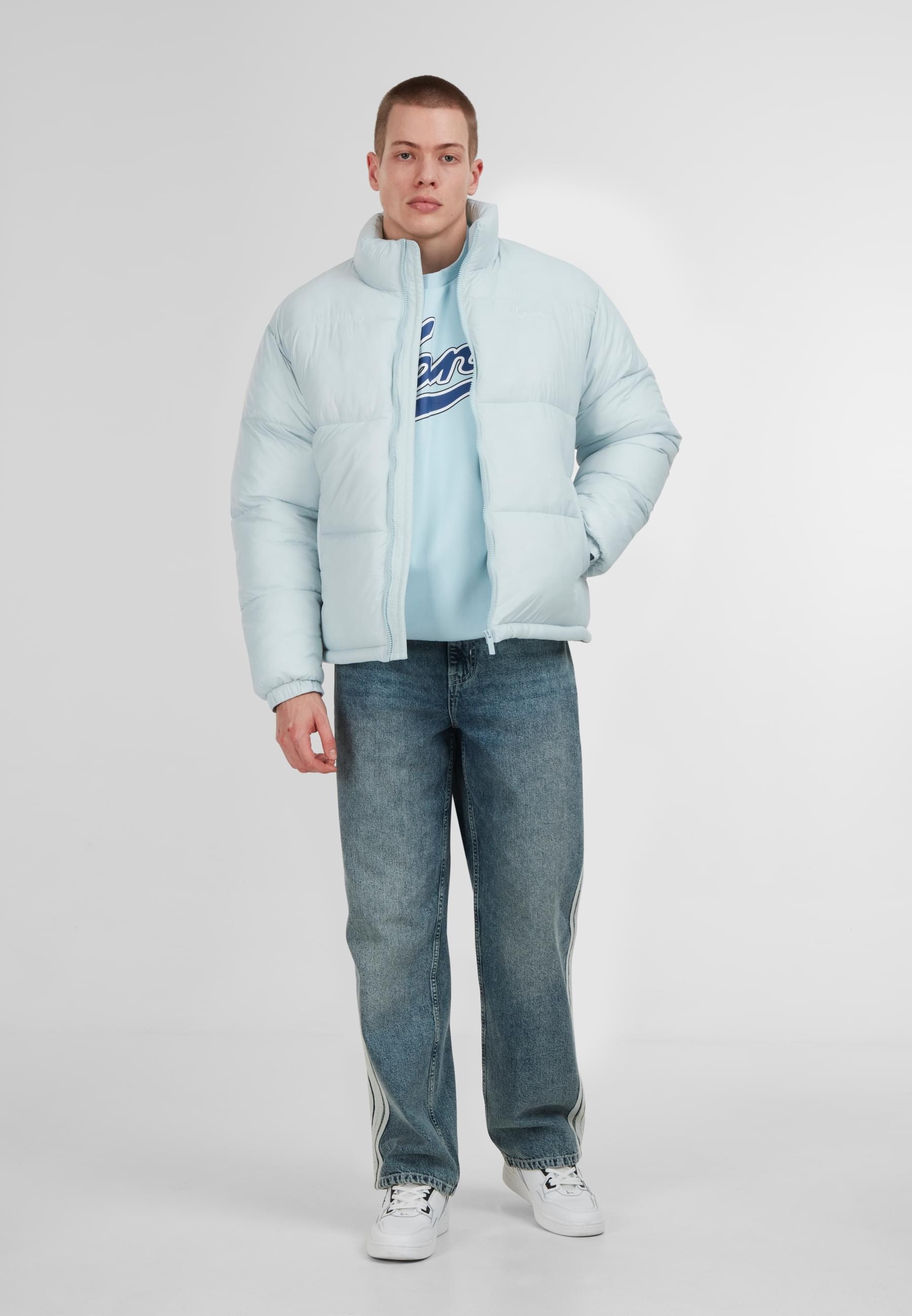 Karl Kani Winterjacke »Karl Kani Small Signature Embossed Logo Puffer Jacket«, (1 St.), ohne Kapuze