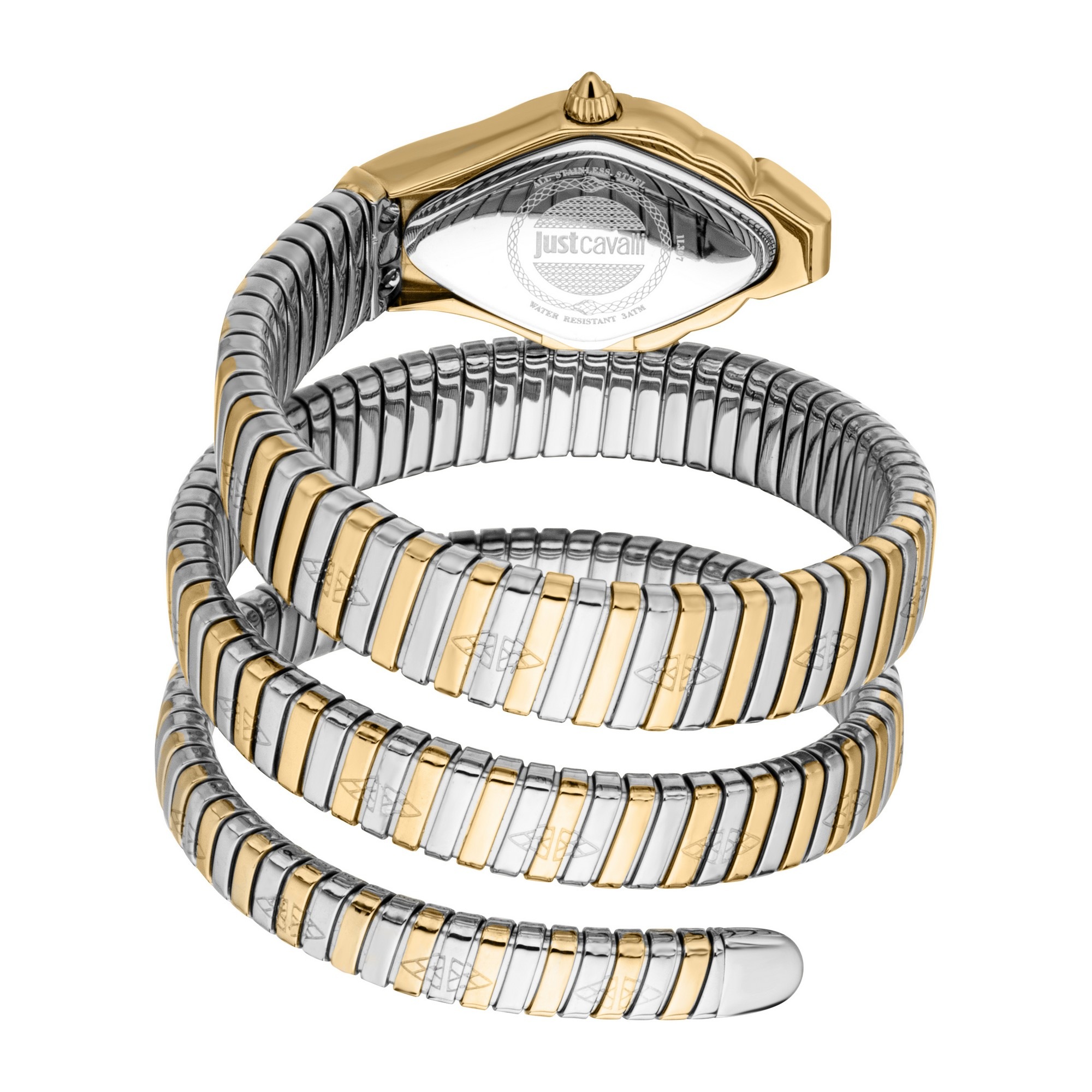 Just Cavalli Time Quarzuhr »Cristallo«, Armbanduhr, Damenuhr, Edelstahlarmband, analog
