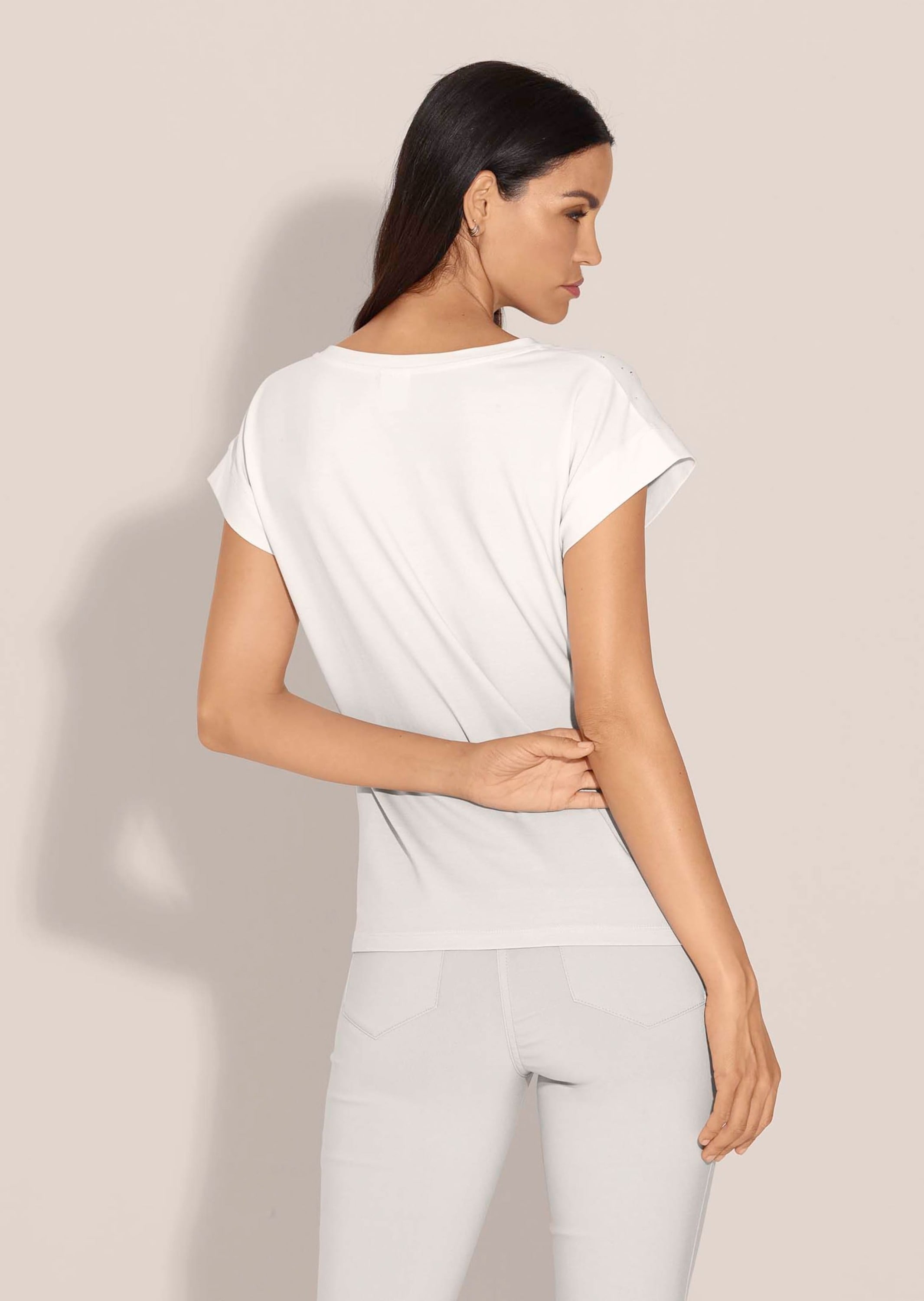 MADELEINE Kurzarmshirt »Shirt Jersey-Shirt mit Glitzersteinchen«