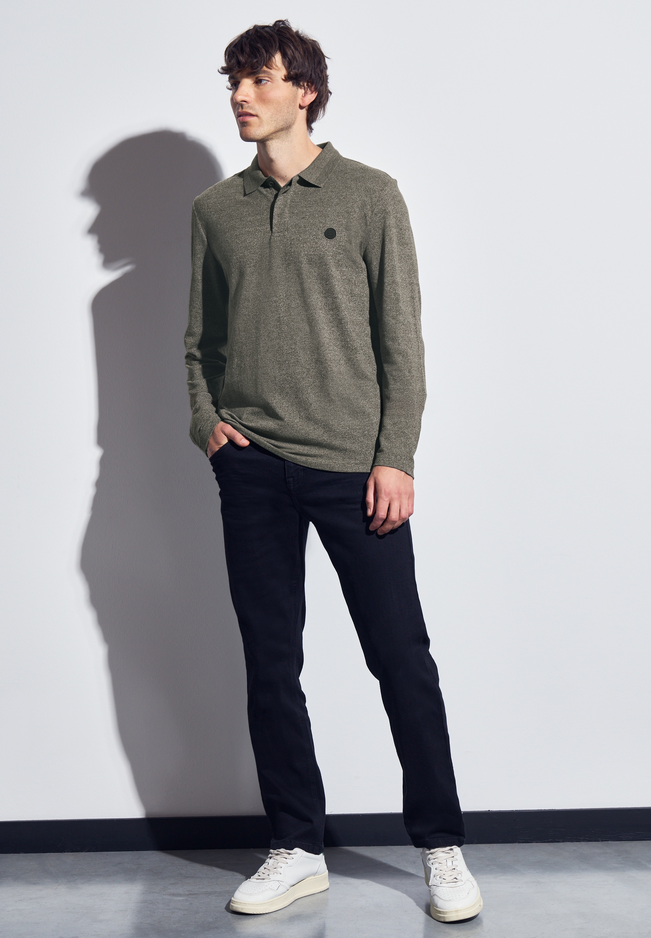 STREET ONE MEN Poloshirt, im soften Baumwoll-Mix