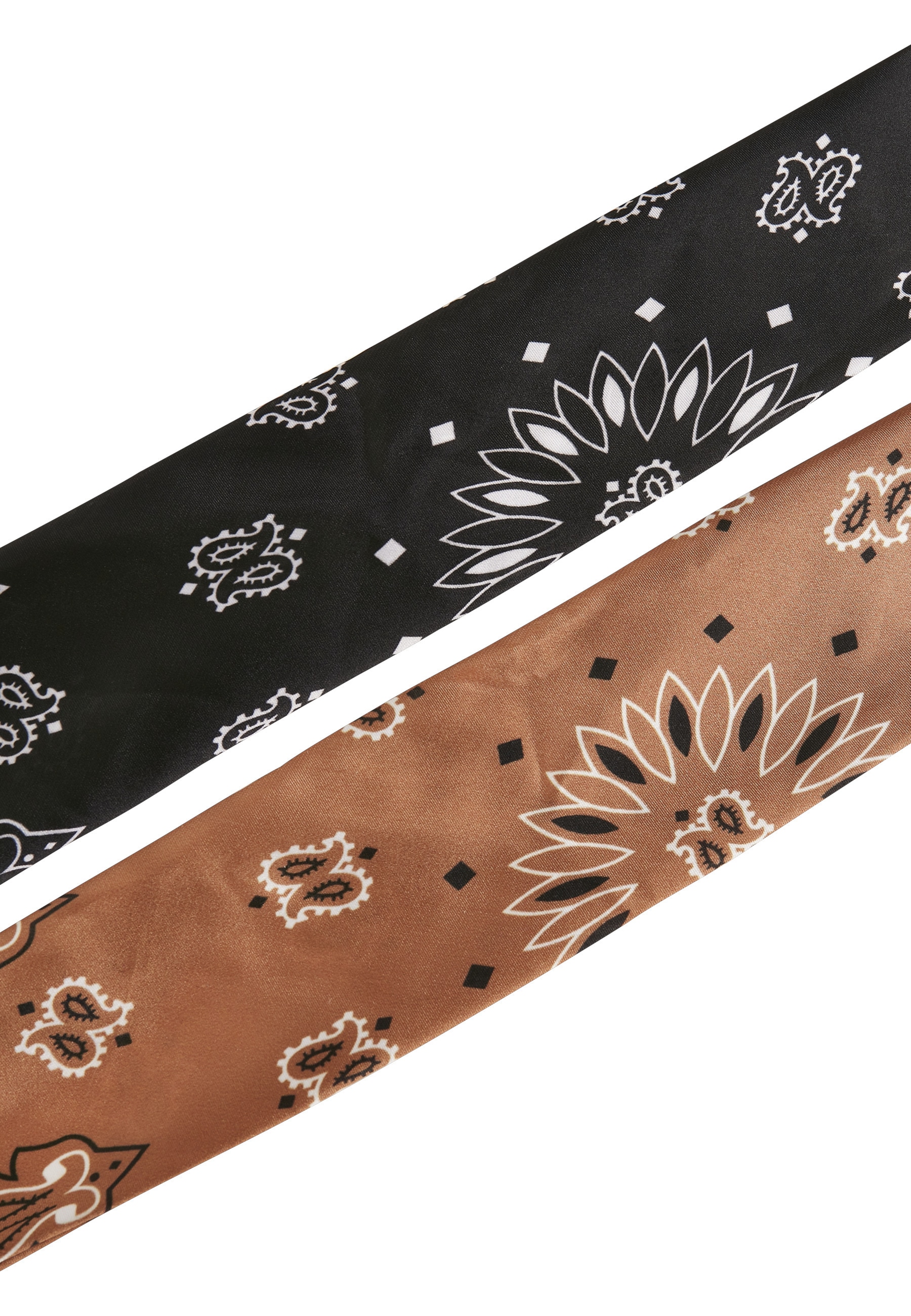 URBAN CLASSICS Loop »Urban Classics Unisex Satin Bandana 2-Pack« 1 Stk.