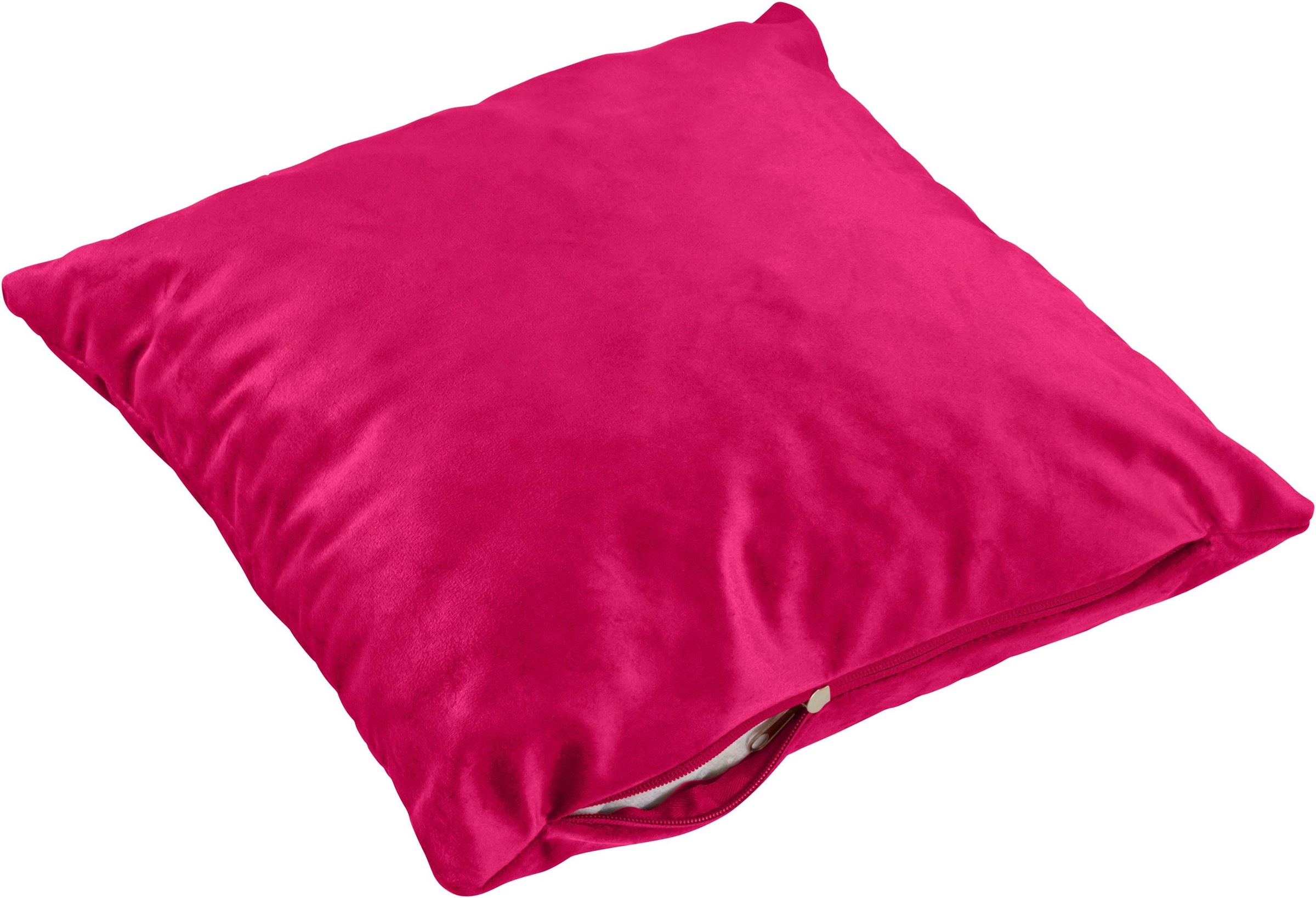 Leonique 3-Sitzer »Miami«, 3-Sitzer Sofa, pink, Velours, Chromfüße, Design, 245x97x85