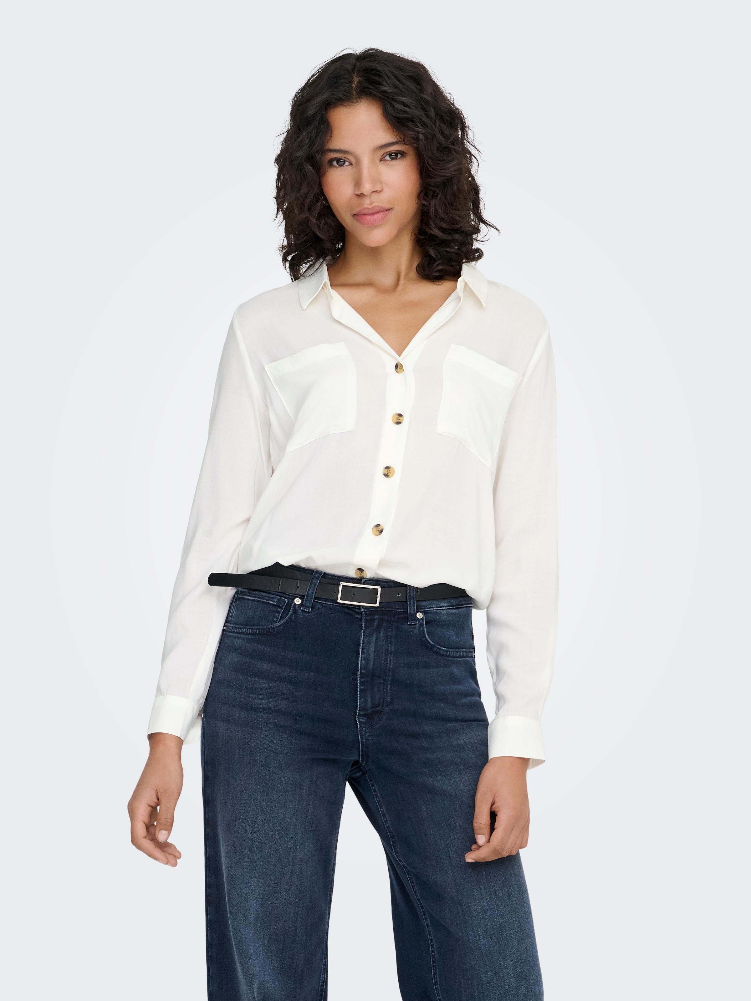 ONLY Hemdbluse "ONLYASMIN SHIRT L/S WVN NOOS" günstig online kaufen