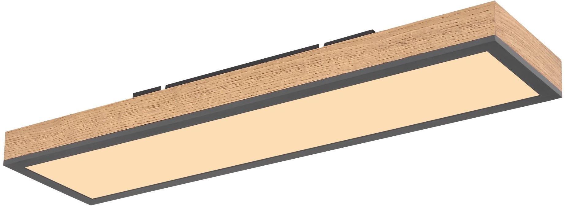 GLOBO LIGHTING LED Deckenleuchte »DORO«, 1 flammig, Leuchtmittel LED-Modul | LED fest integriert, MDF-Rahmen in Holzoptik