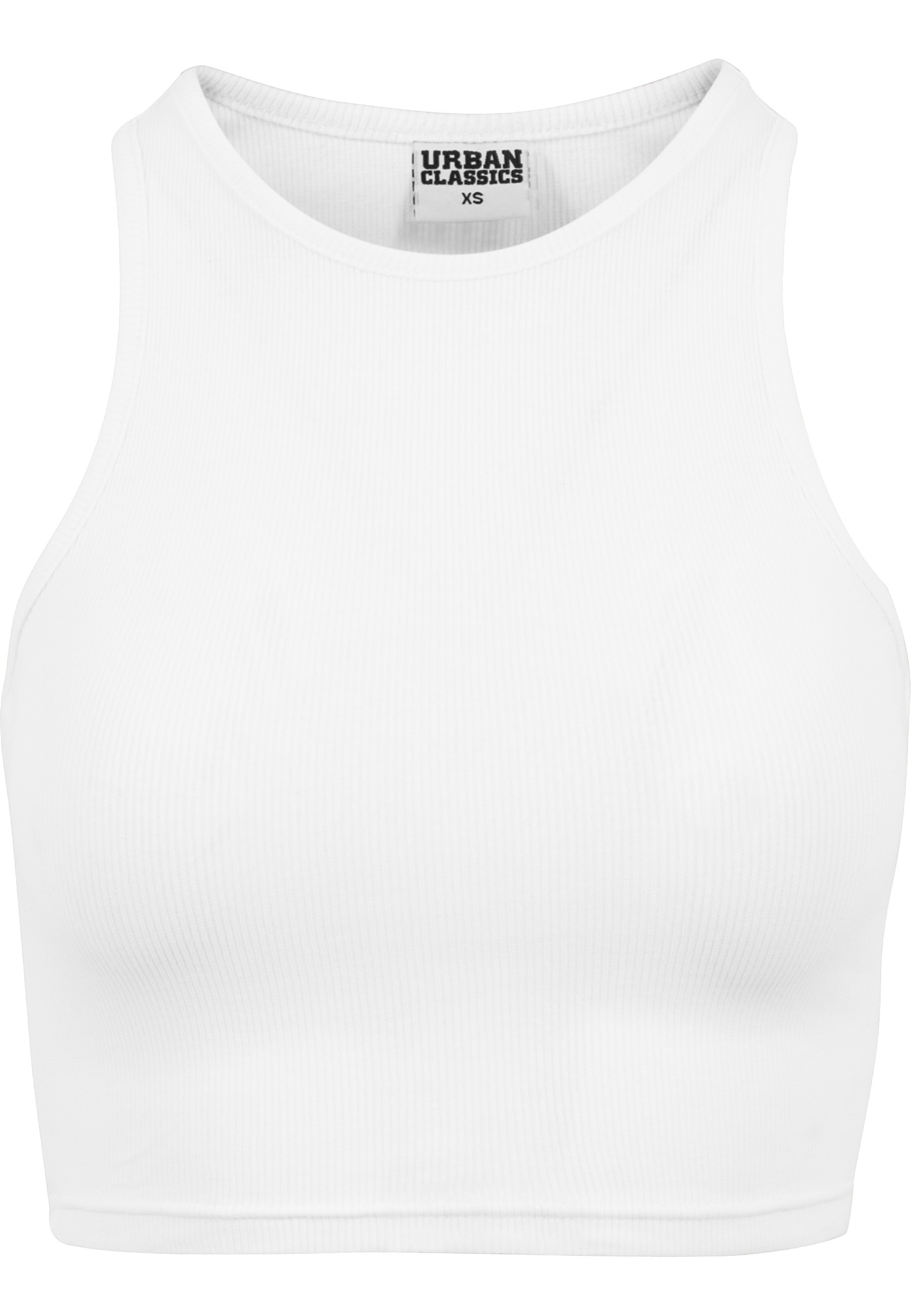 URBAN CLASSICS Muskelshirt "Urban Classics Damen Ladies Cropped Rib Top" 1 Stk.