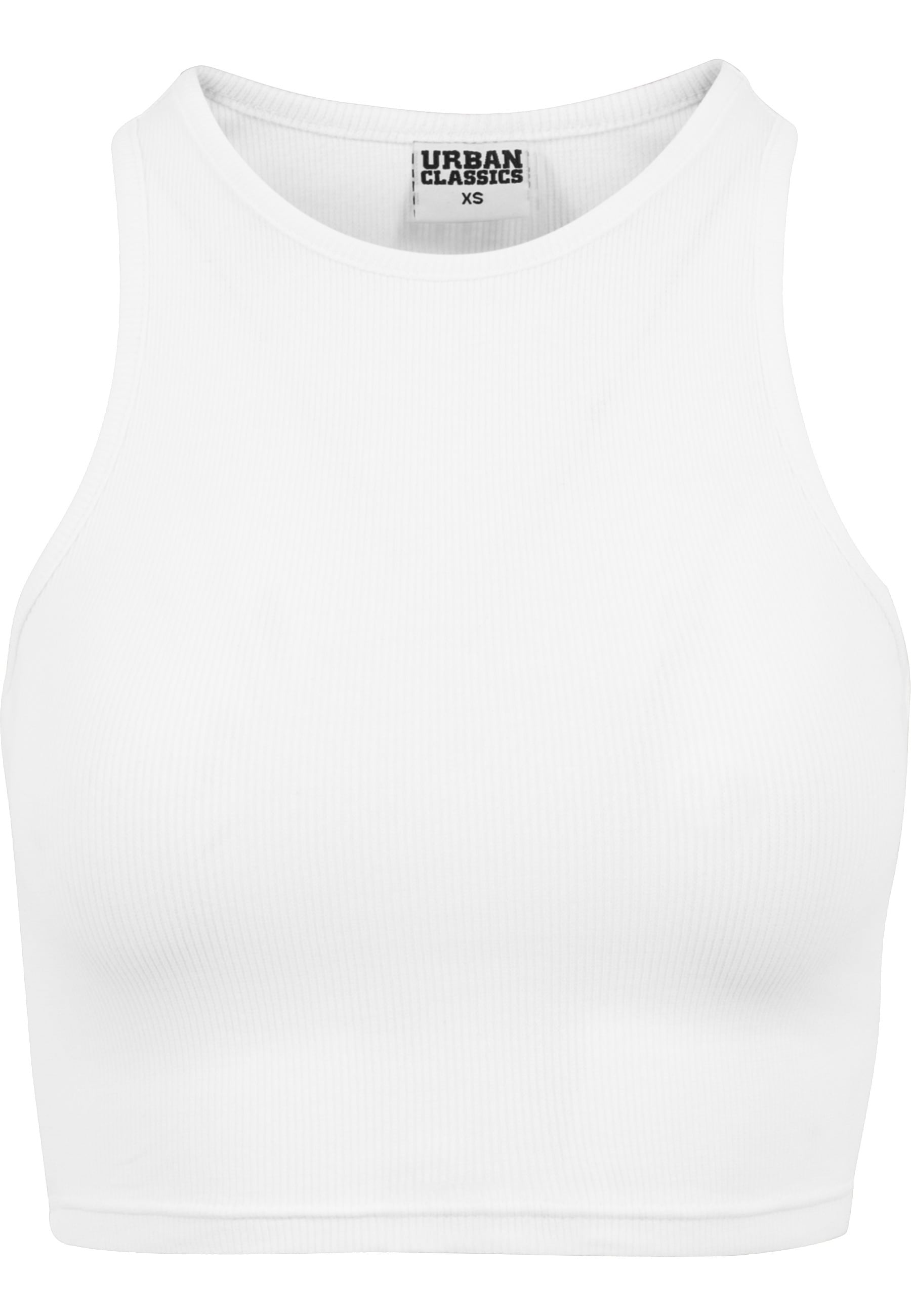 URBAN CLASSICS Tanktop "Urban Classics Damen Ladies Cropped Rib Top" 1 Stk. günstig online kaufen