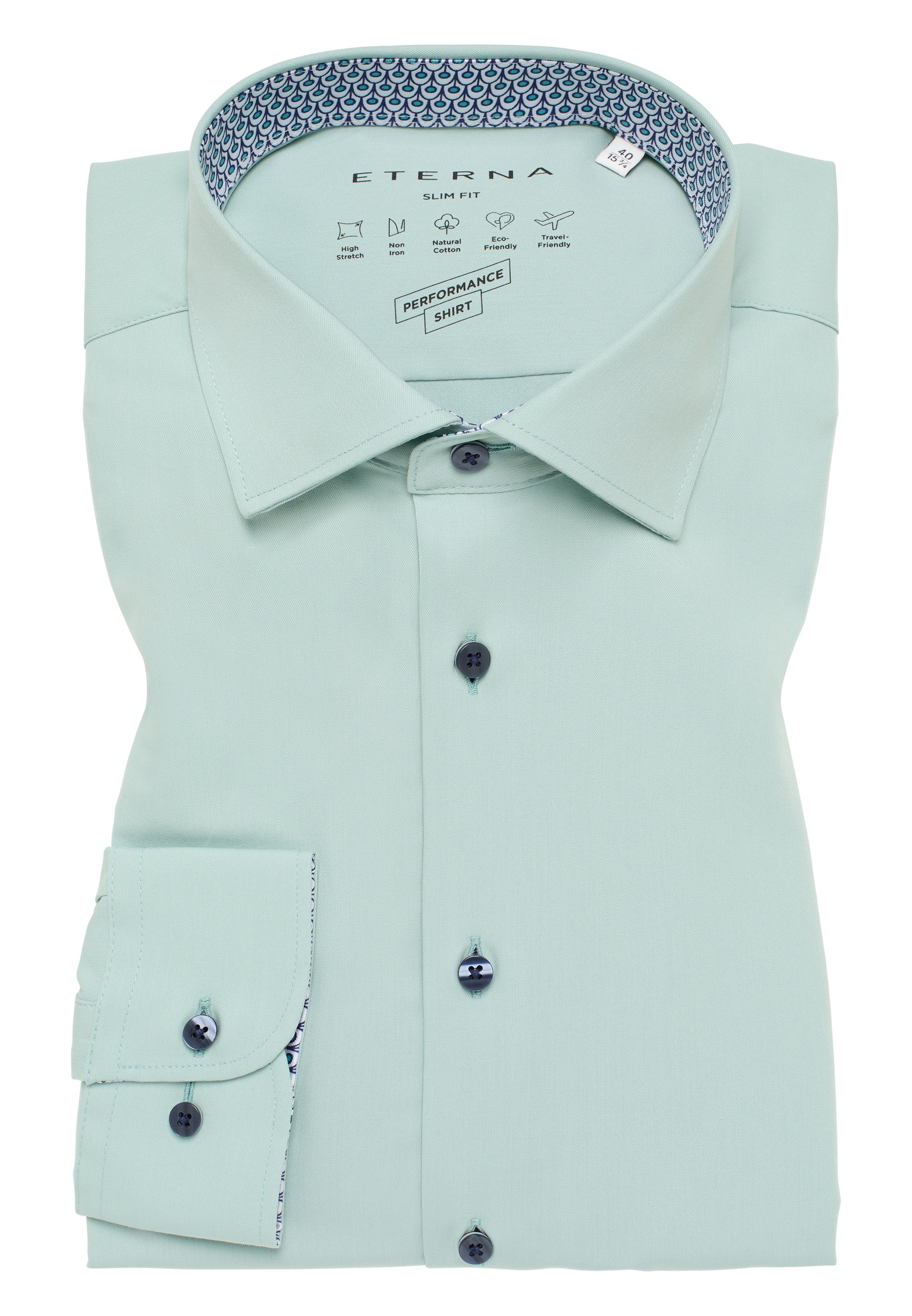 Eterna Langarmhemd »SLIM FIT«, NON IRON (bügelfrei)
