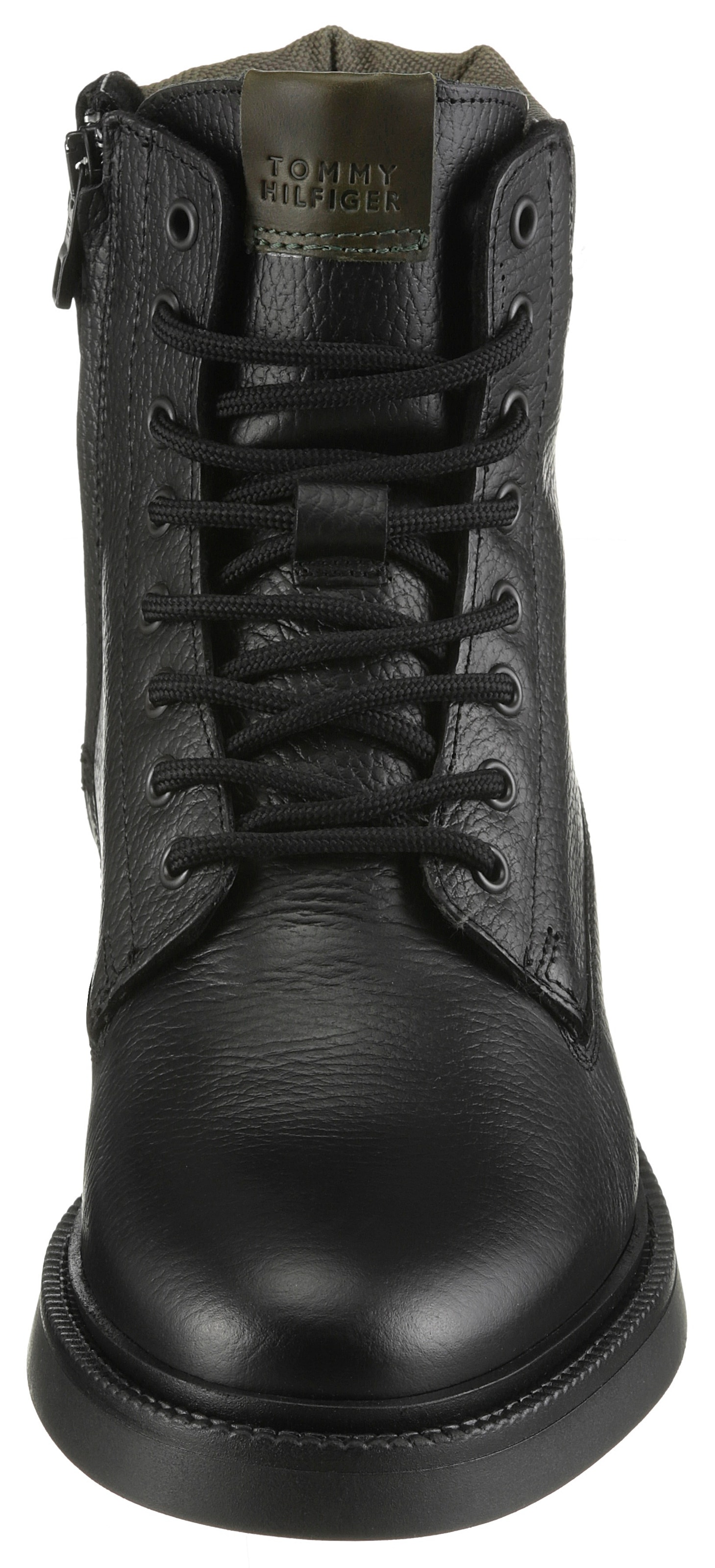 Tommy Hilfiger Schnürboots »HILFIGER COMFORT LWT WRM MX BOOT«  , Herbstboots, Schnürstiefelette mit Logo-Aufnäher an der Schuhzunge