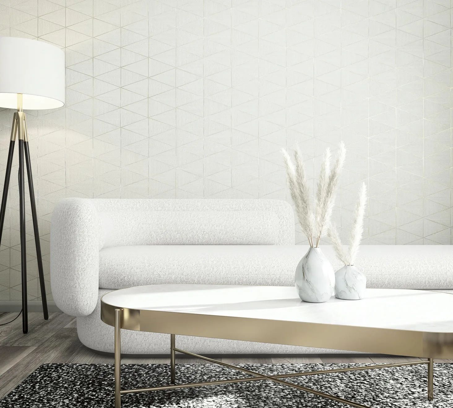 Marburg Vliestapete "Tapete Geo Vibe" geprägt moderne Vliestapete für Wohnzimmer Schlafzimmer Küche