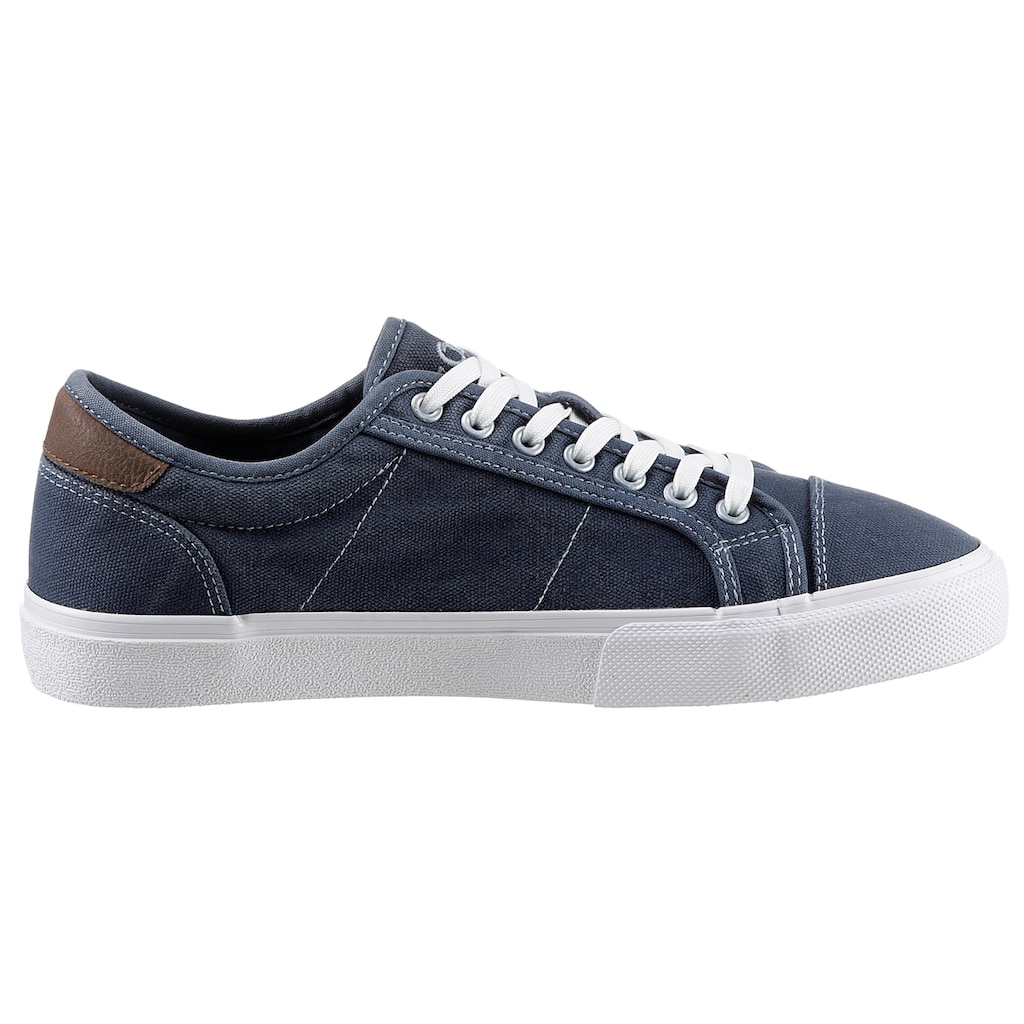 s.Oliver Sneaker, im Jeans-Look, Freizeitschuh, Halbschuh, Schnürschuh