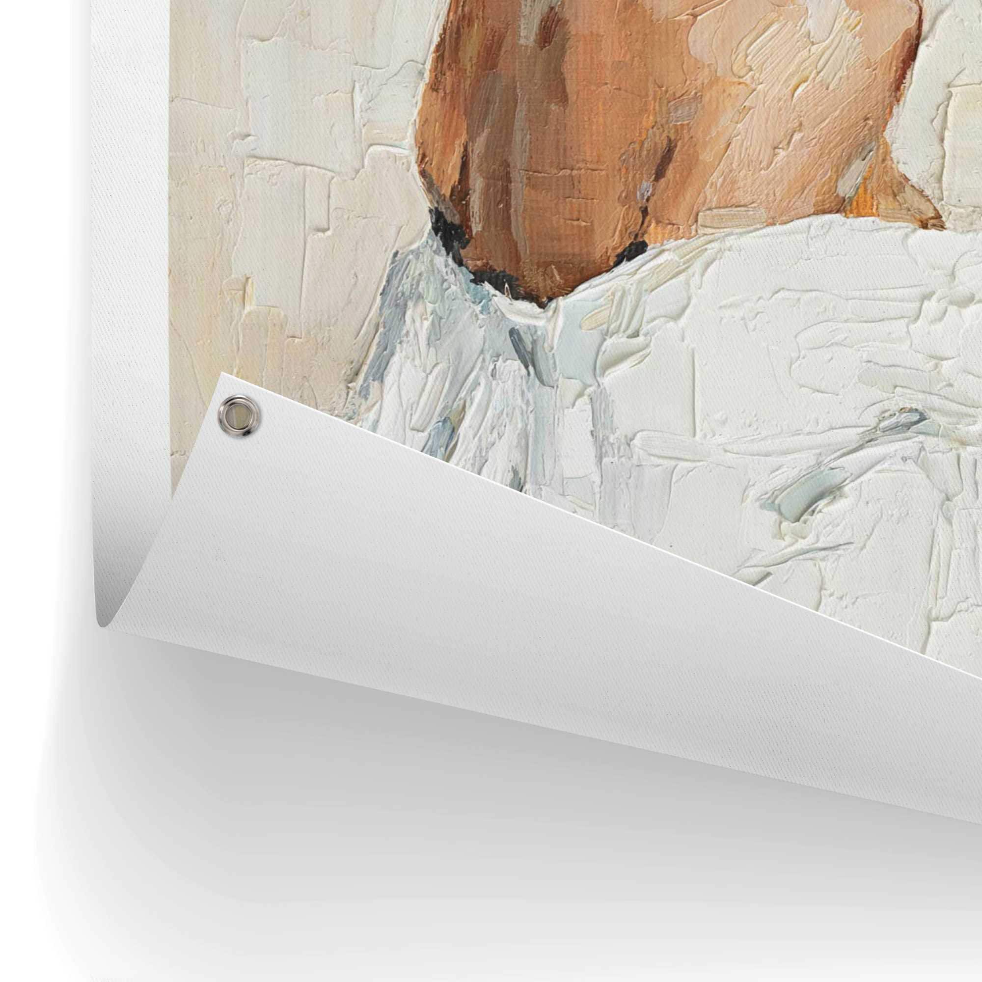 Reinders! Poster »Summer Girl«, Garten - Frau - Strohhut - Beige - Leinwand - Menschen - 60x80 cm