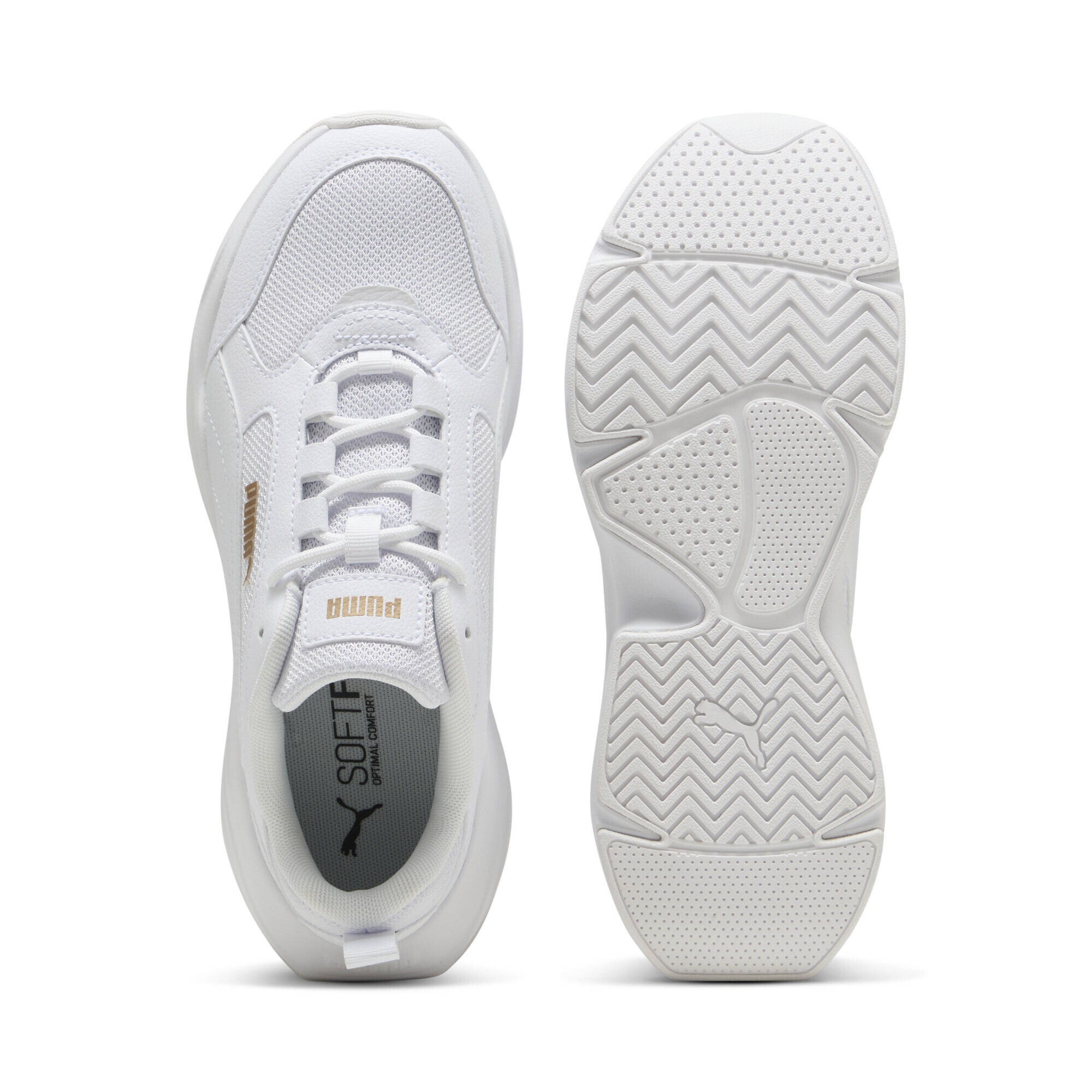 Puma Cassia 2.0 Sneakers Women's White Gold Size 36 6