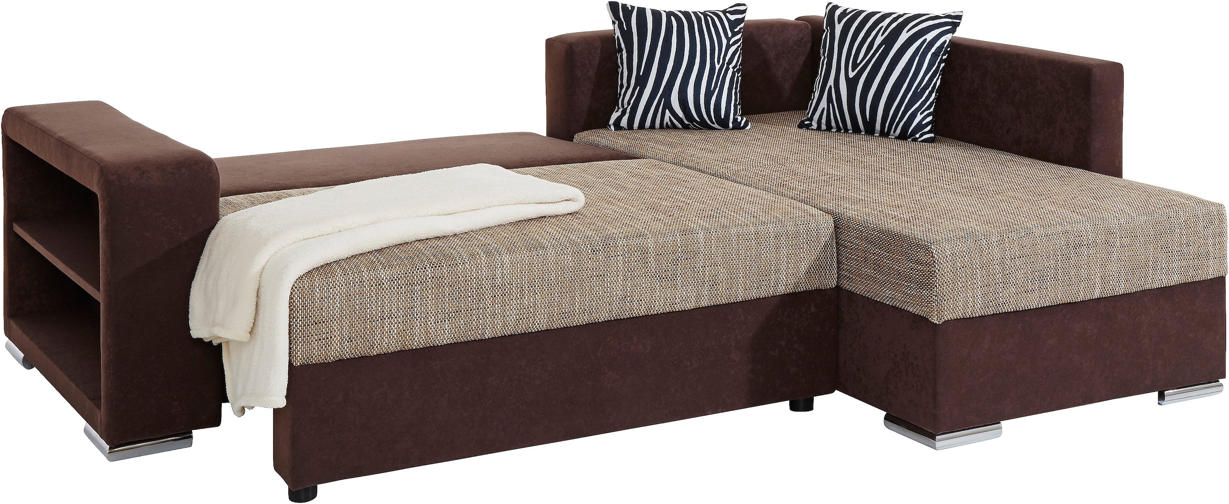 COLLECTION AB Ecksofa »John L-Form«, mit Bettfunktion, wahlweise mit Federkern