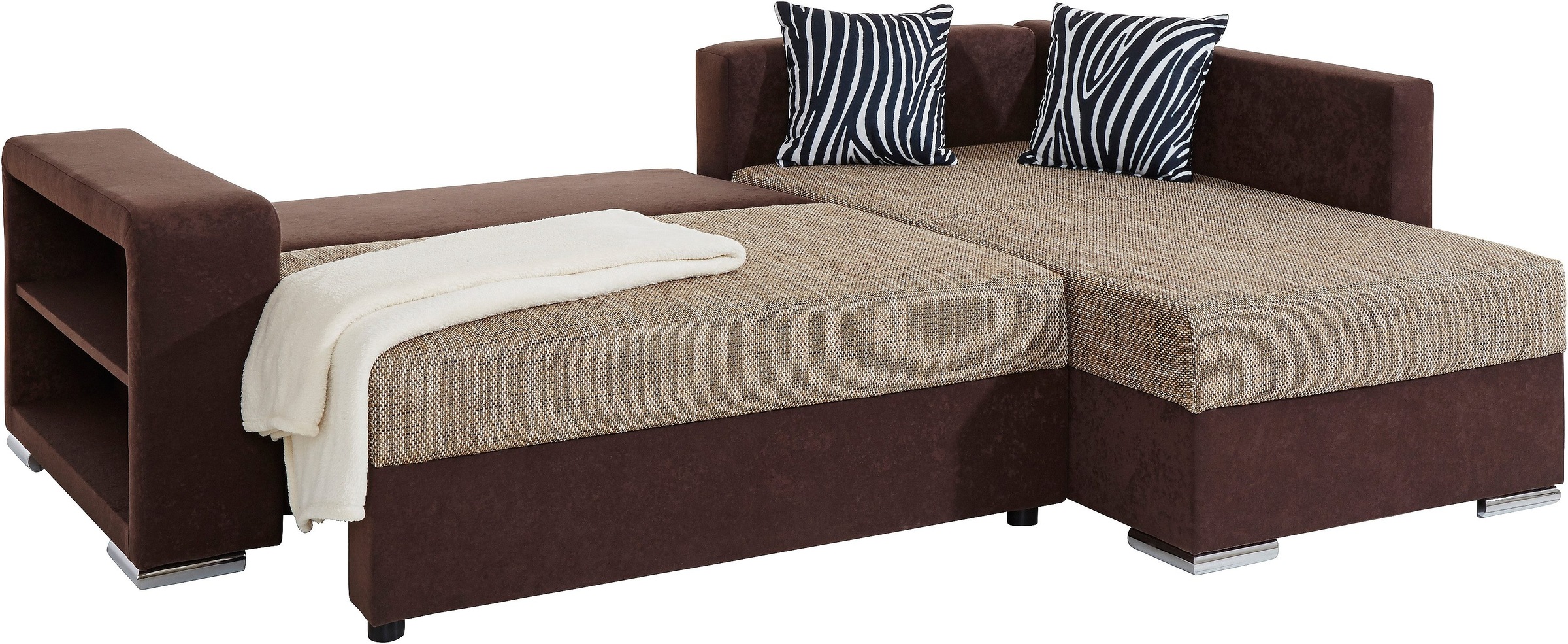 COLLECTION AB Ecksofa "John L-Form" mit Bettfunktion, wahlweise mit Federke günstig online kaufen