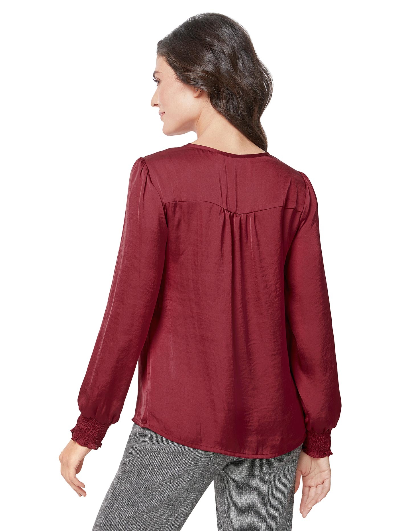 Bluse aus fließendem Satin