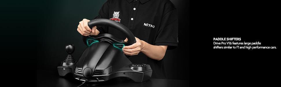 NITHO Lenkrad »Nitho Lenkrad Drive Pro V16 Racing schwarz«