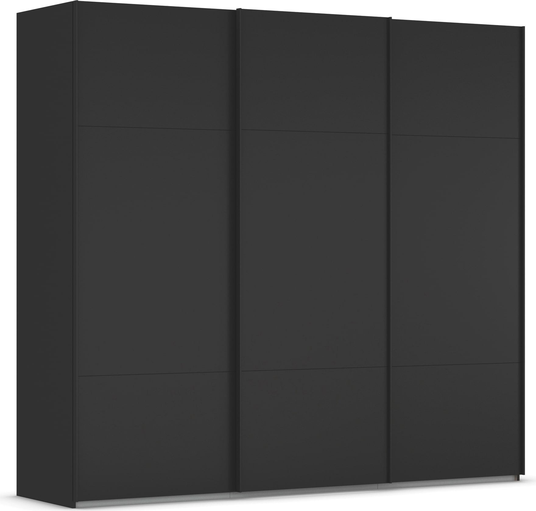 rauch Schwebetürenschrank "Kleiderschrank Schrank Garderobe Schlafzimmerschrank CONTIDO" 3 verschiedene Ausstattungen BASIC/CLASSIC/PREMIUM, aus hochwertigem Material in 6 Breiten 2 Griff-Farben MADE IN GERMANY