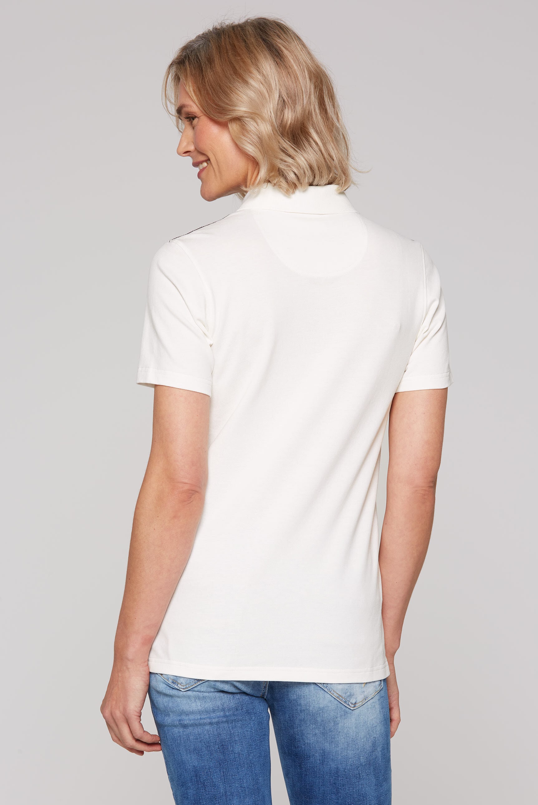 SOCCX Poloshirt, mit Seitenschlitze