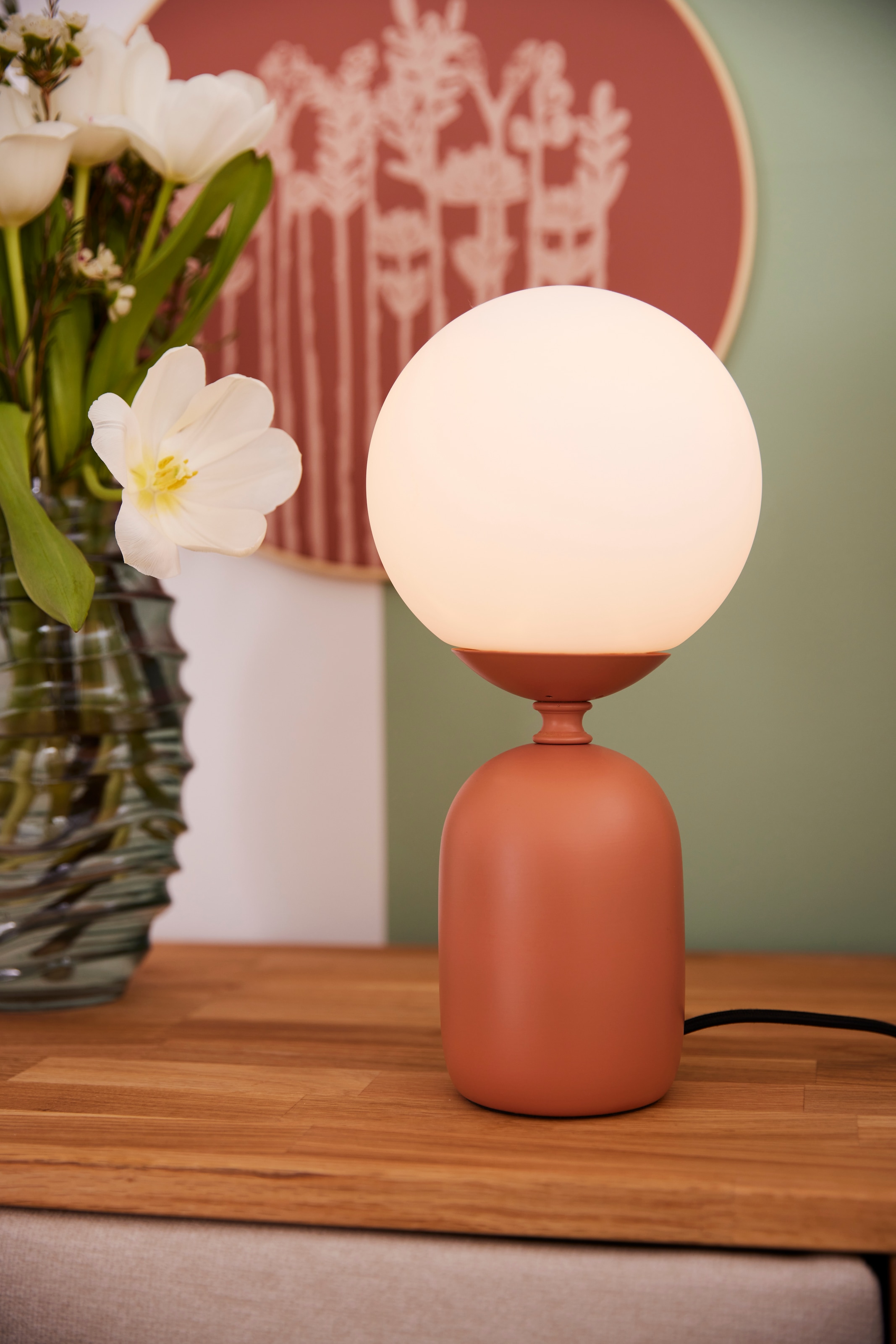 Pauleen Tischleuchte »Glowing Charm max 20W Rusty red/weiß Keramik«, 1 flammig, Leuchtmittel E14 | ohne Leuchtmittel, E14