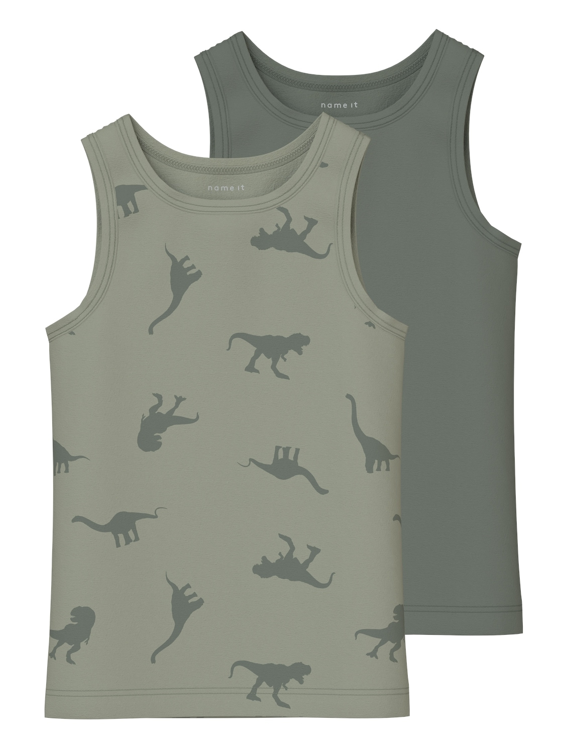 Unterhemd »NMMTANK TOP 2P AGAVE GREEN DINO NOOS«, (Packung, 2 St.)