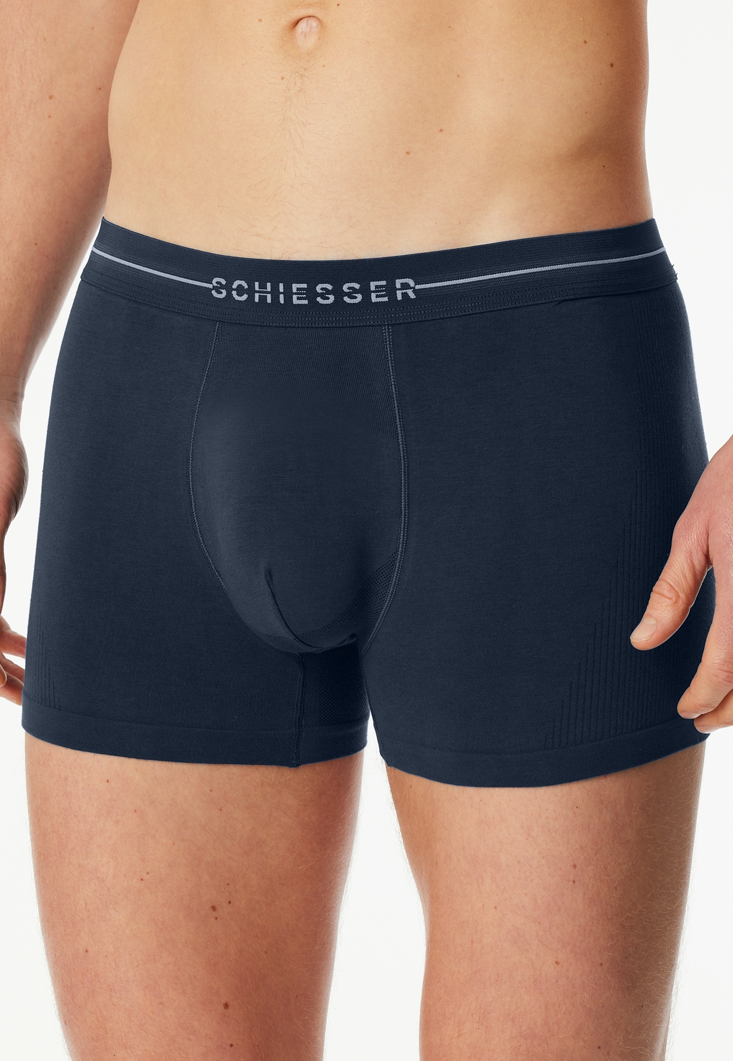 Schiesser Boxershorts »Cotton Flex« 2er Pack,  Baumwollmischung, ohne störende Seitennähte, superweich