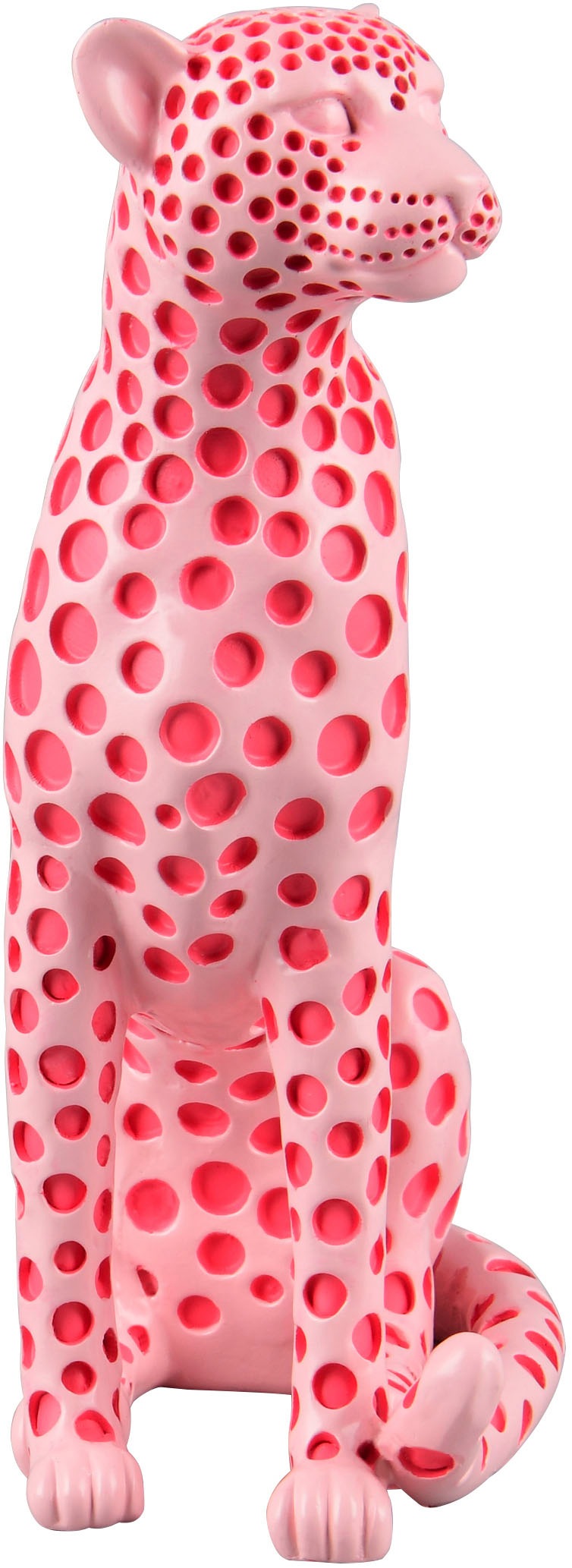 MIRRORS AND MORE Skulptur "PANTRA" Dekofigur in auffälliger Leopardenform günstig online kaufen