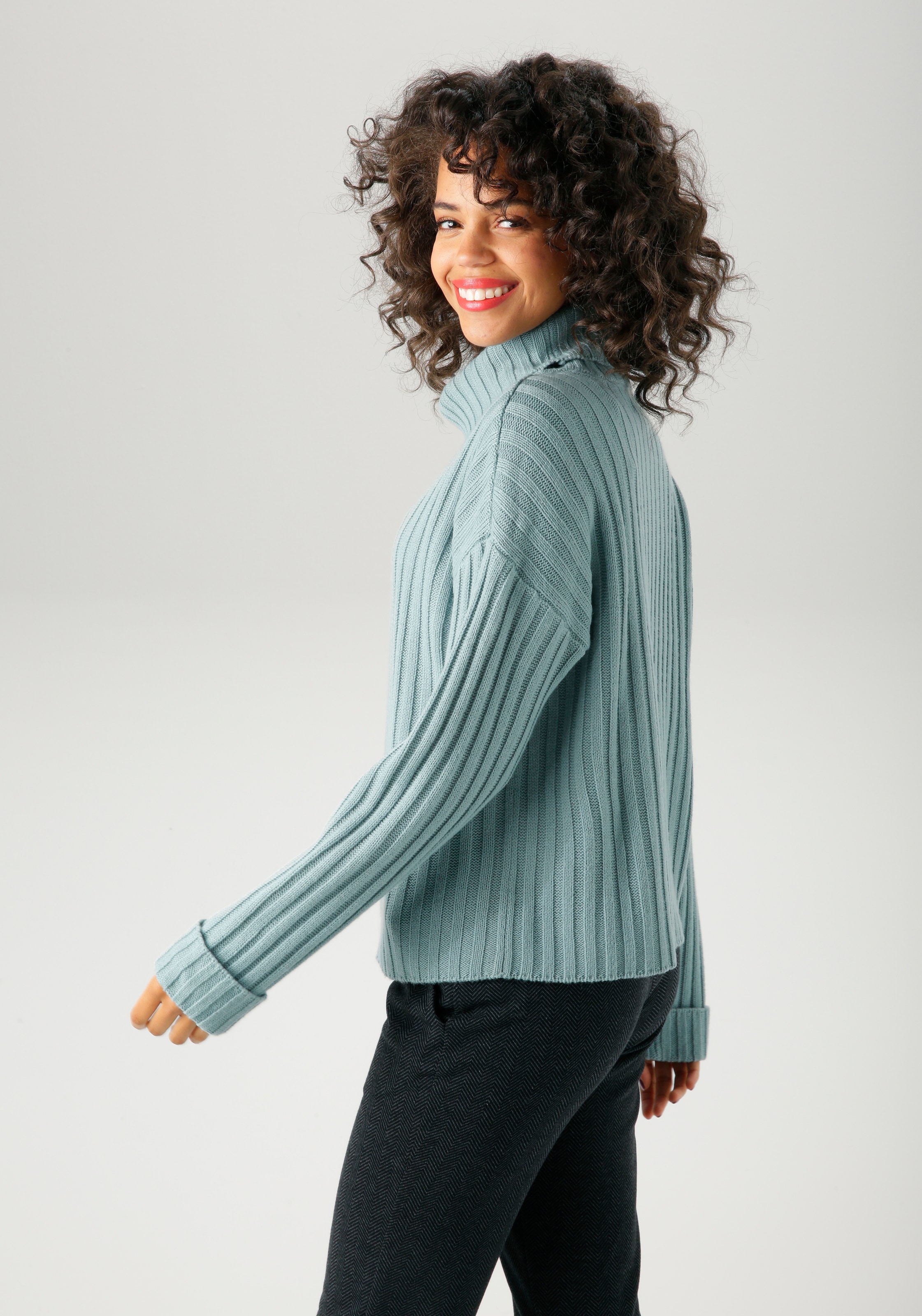 Aniston CASUAL Strickpullover, in Streifen-Optik - NEUE KOLLEKTION