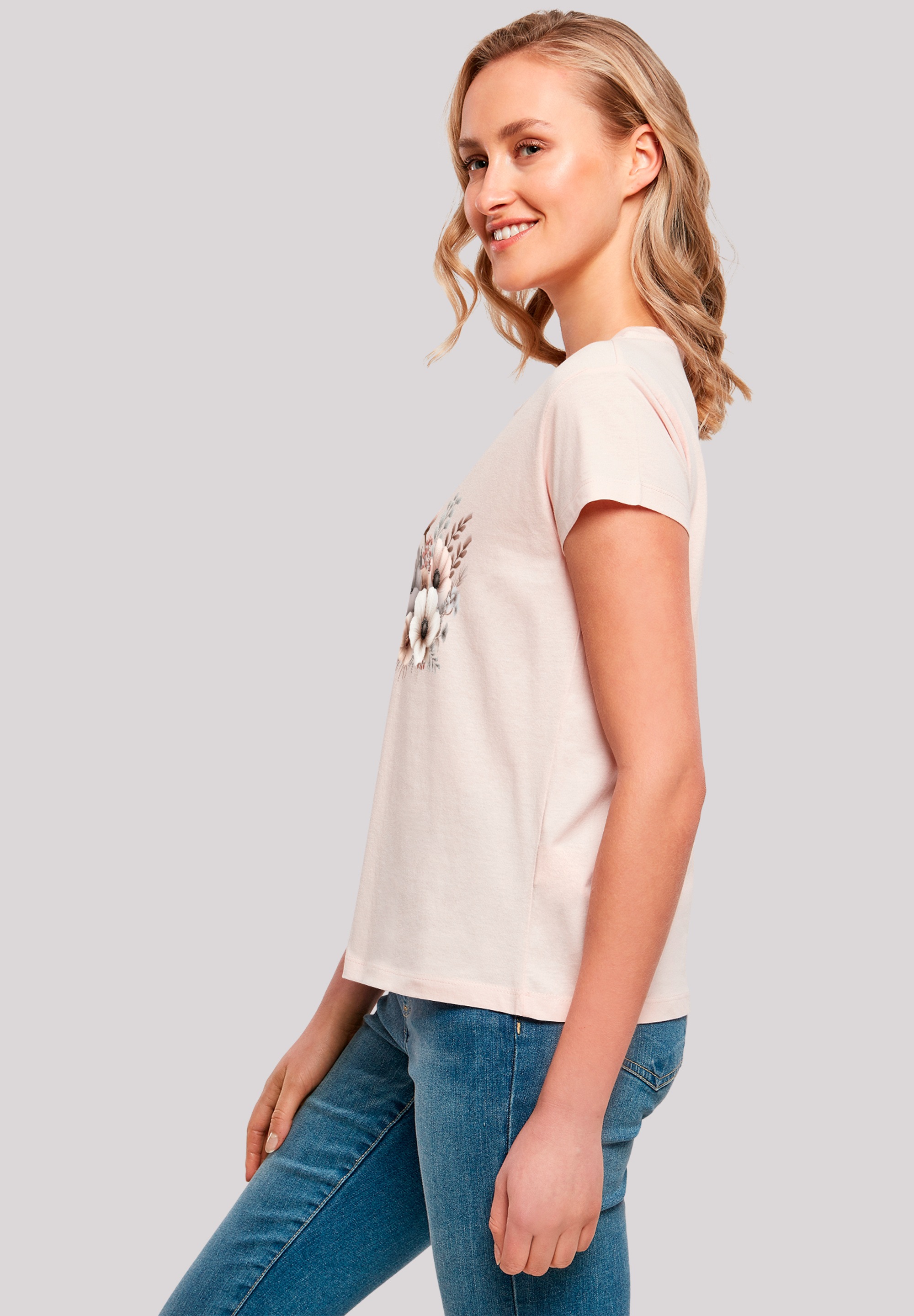 F4NT4STIC T-Shirt »Blumenstrauß Boho«, Premium Qualität