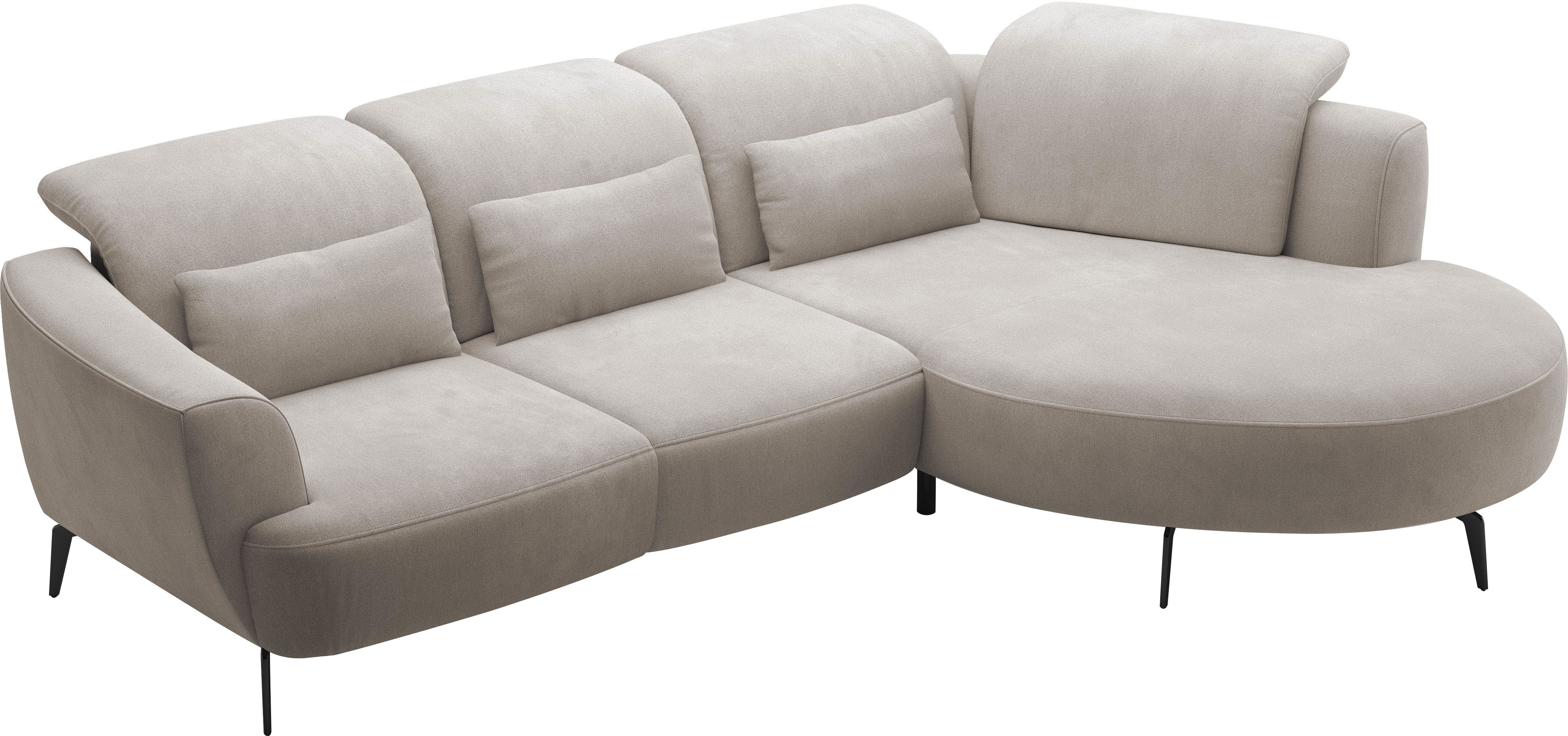 Thumbnail - sit&more Ecksofa "Zoe" ink.Sitztiefenverstellung, wahlweise mit Kopfteilverstellung