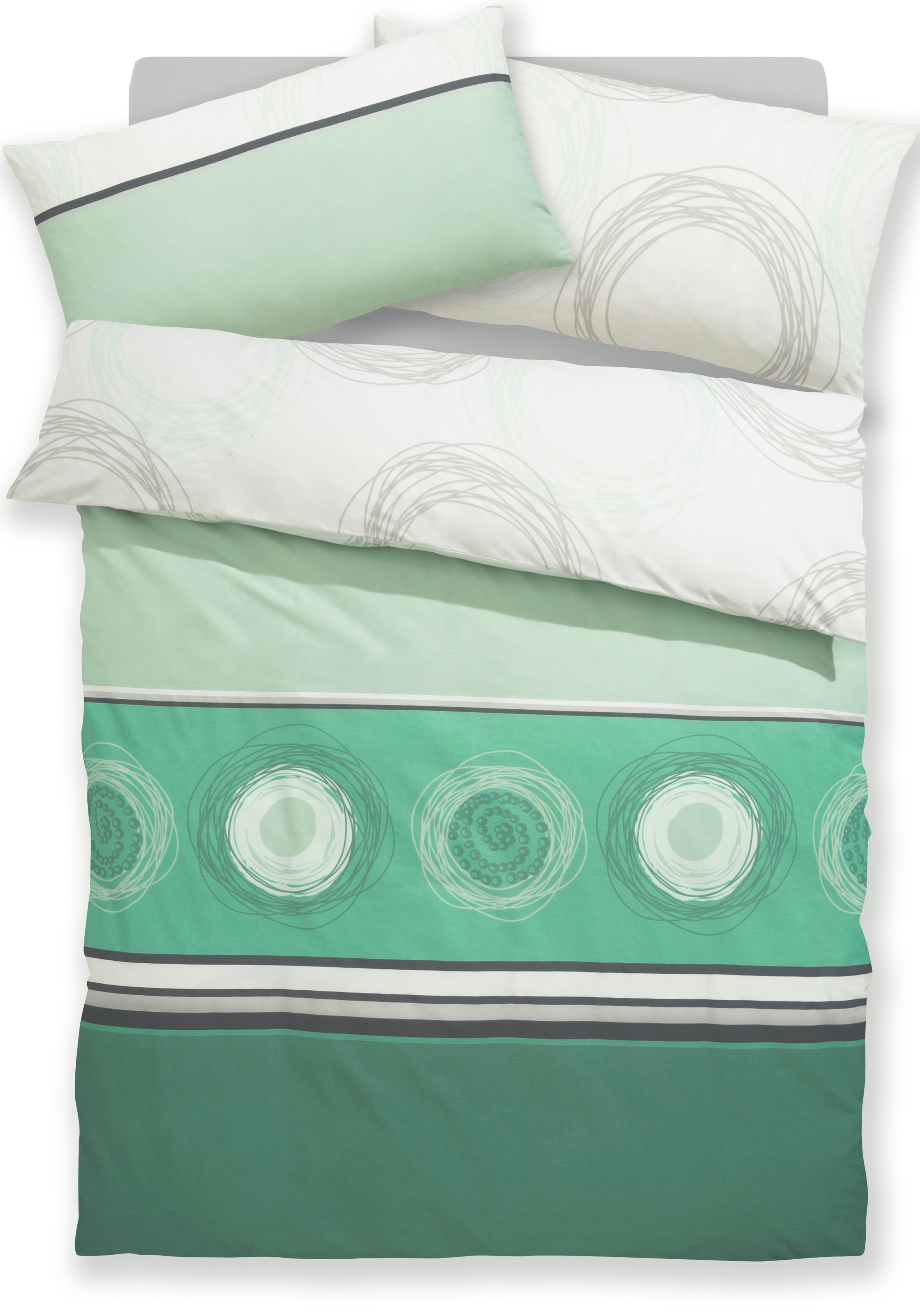 BIERBAUM Bettwäsche "Florielle" 2 Stk. in Gr. 135x200 oder 155x220 cm, 100% günstig online kaufen